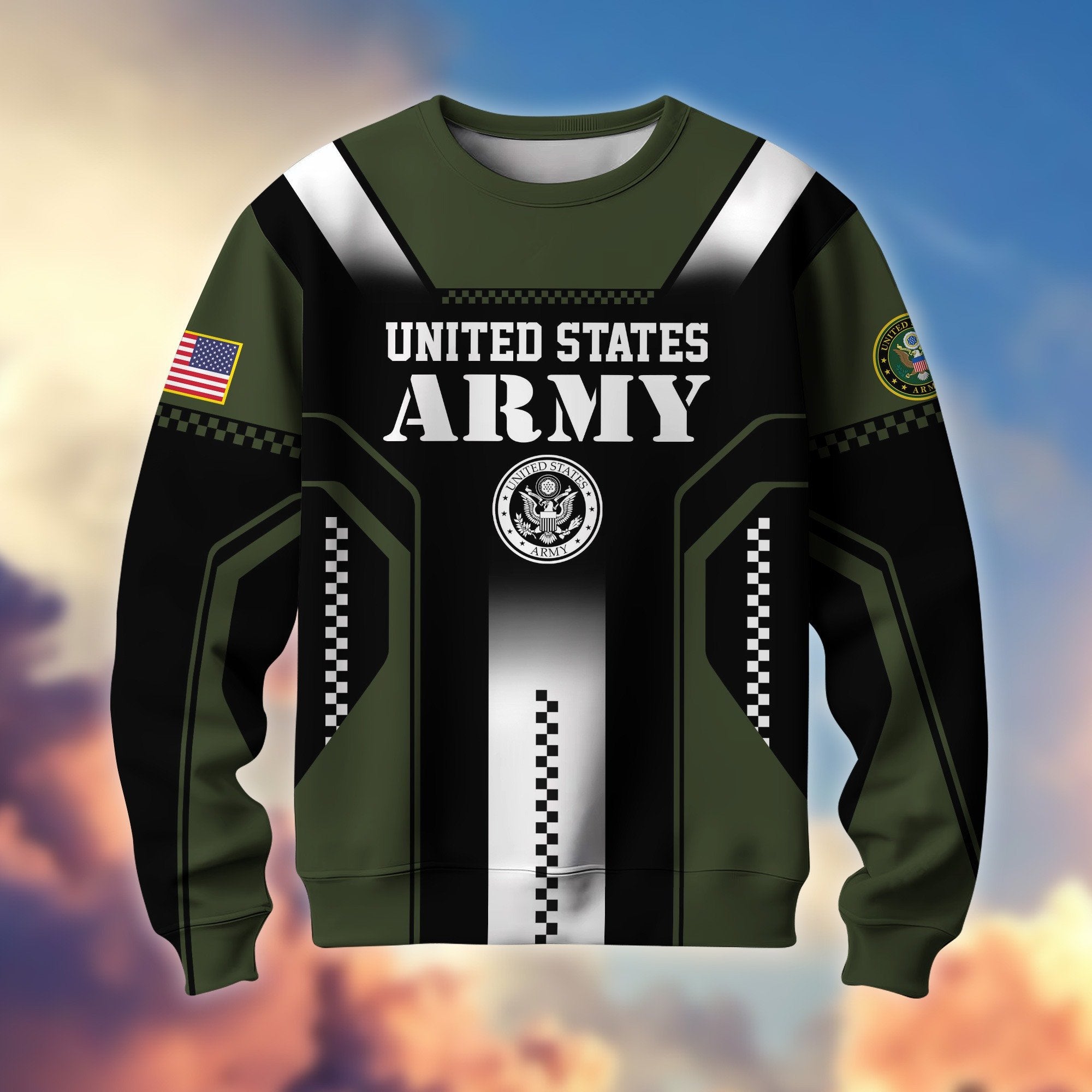 Premium US Veterans Sweatshirt BPHN190211, Gifts For US Veterans, Best Gifts On Father's Day, Armed Forces Day, Independence Day, Veterans Day.
