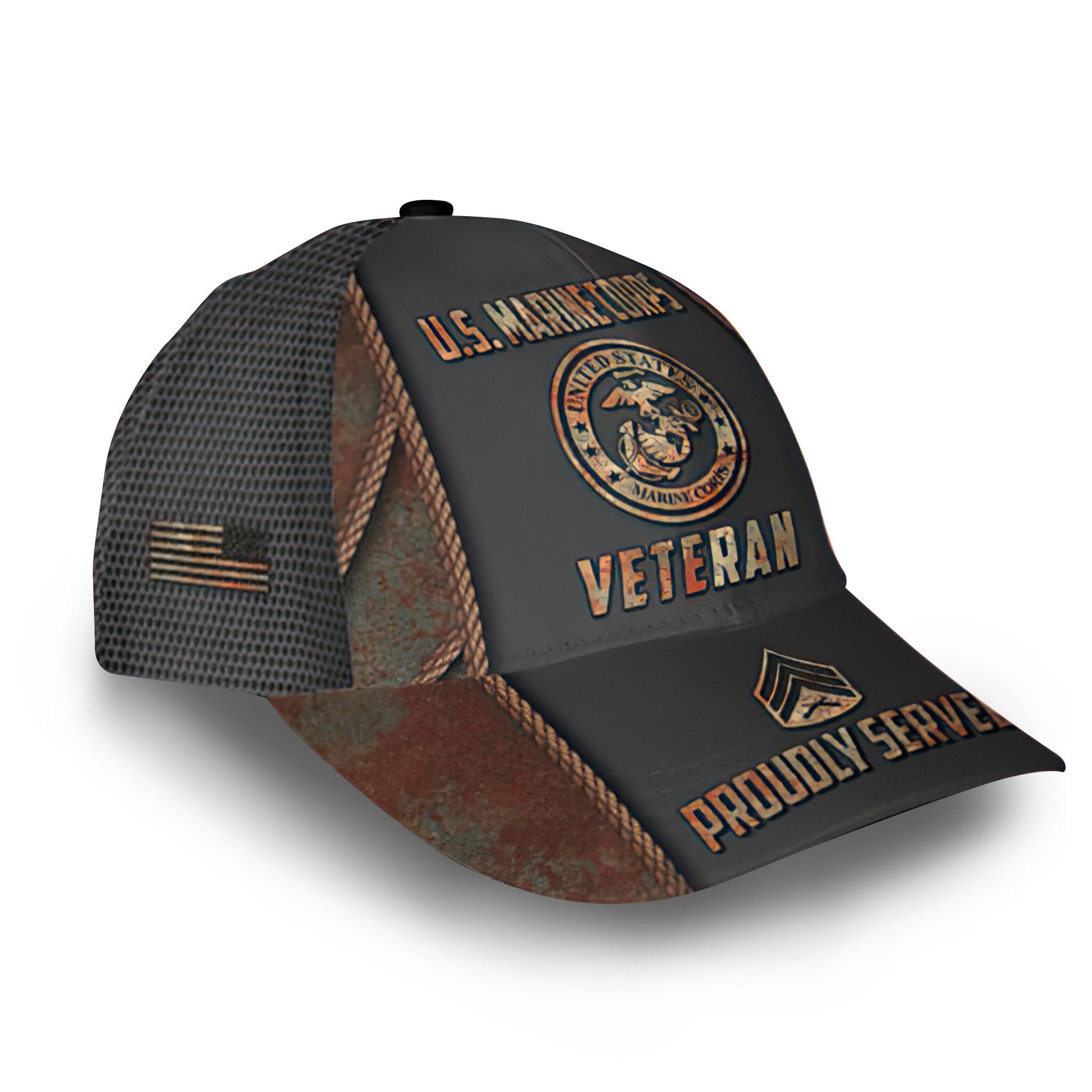 Premium Custom USMC Cap VPVC010903, Gifts For Marine Veteran, Best Gifts On Father's Day, Armed Forces Day, Independence Day, Veterans Day.