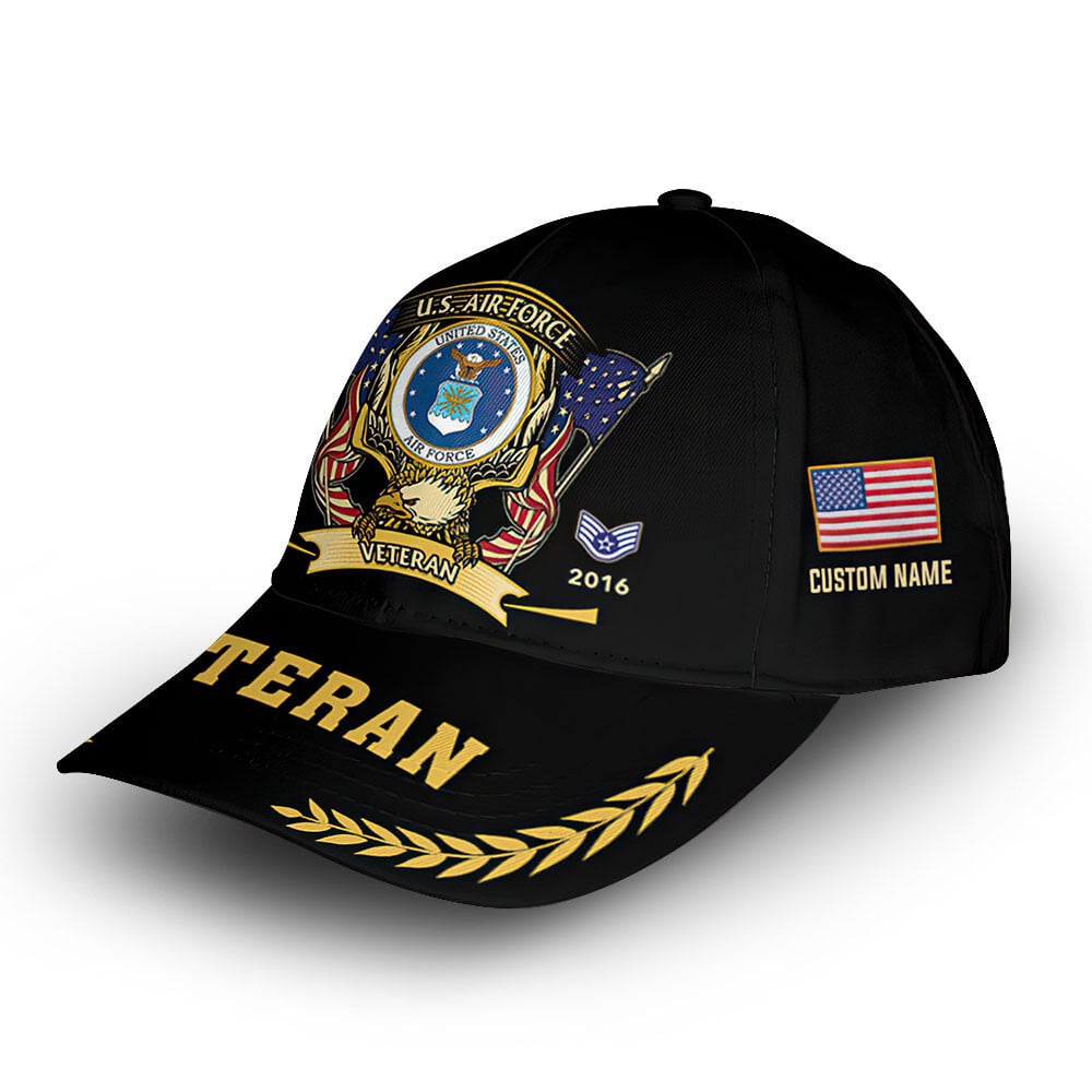 USAF Custom Cap VPVC011704, Gifts For Air Force Veteran, Best Gifts On Father's Day, Armed Forces Day, Independence Day, Veterans Day.