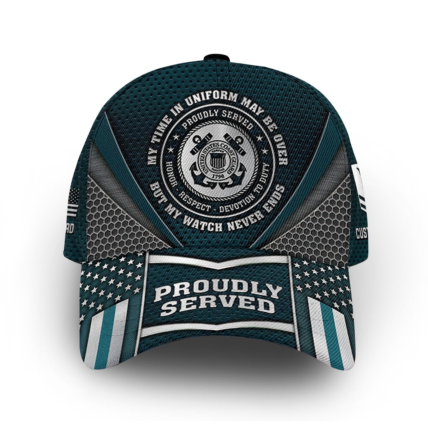 Premium Custom USCG Cap VPVC011805, Gifts For Coast Guard Veteran, Best Gifts On Father's Day, Armed Forces Day, Independence Day, Veterans Day.