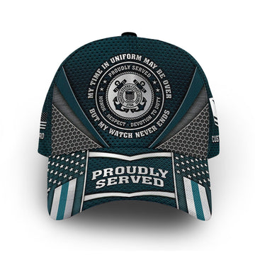 Premium Custom USCG Cap VPVC011805, Gifts For Coast Guard Veteran, Best Gifts On Father's Day, Armed Forces Day, Independence Day, Veterans Day.