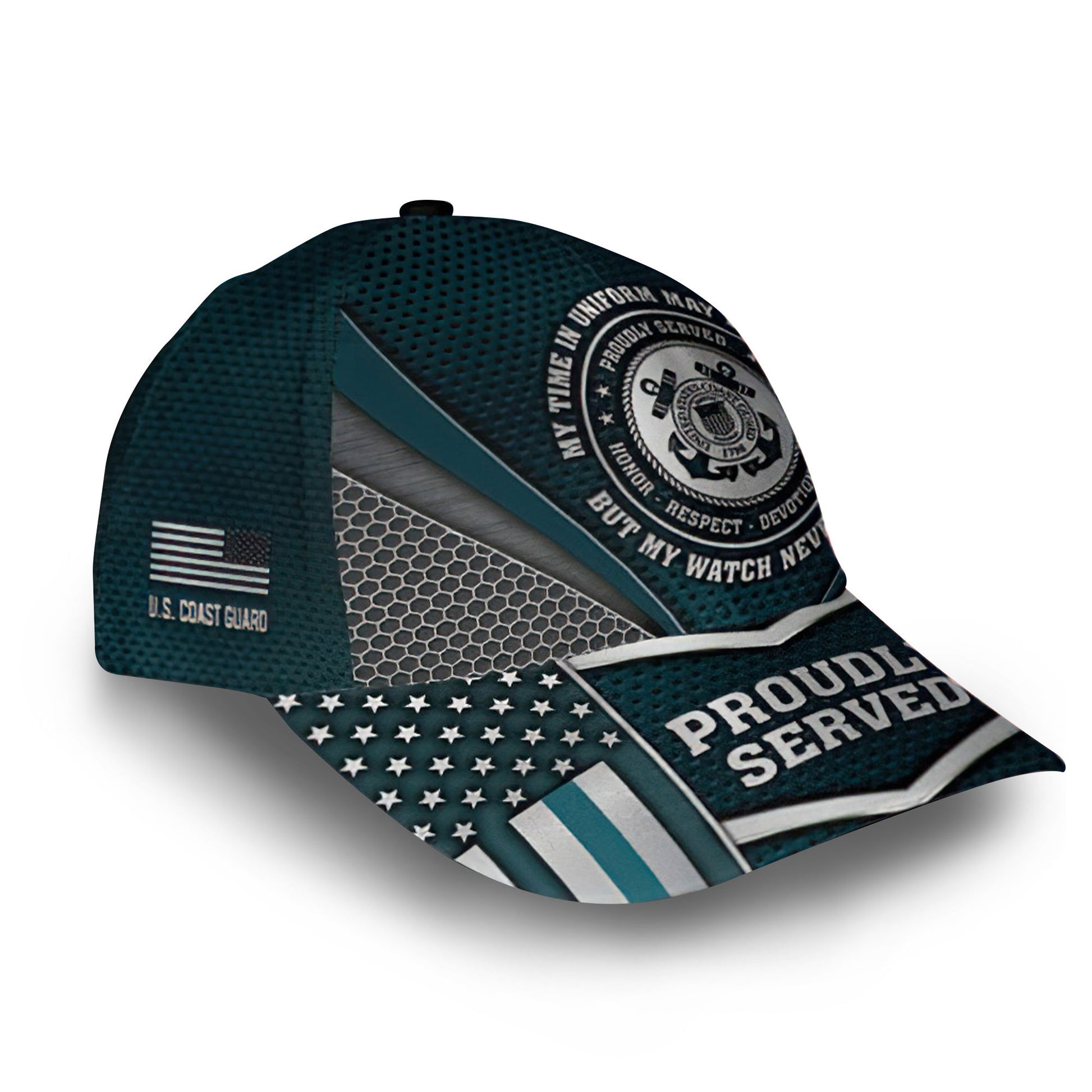 Premium Custom USCG Cap VPVC011805, Gifts For Coast Guard Veteran, Best Gifts On Father's Day, Armed Forces Day, Independence Day, Veterans Day.