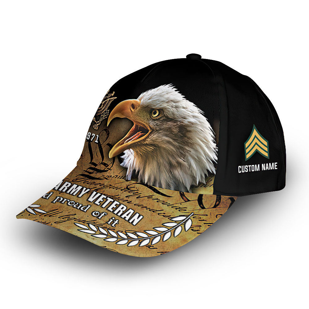 Premium Custom US Army Cap VPVC011901, Gifts For Army Veteran, Best Gifts On Father's Day, Armed Forces Day, Independence Day, Veterans Day.