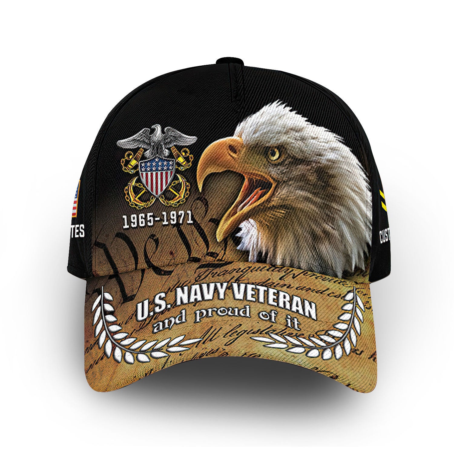 Premium Custom US Navy Cap VPVC011902, Gifts For Navy Veteran, Best Gifts On Father's Day, Armed Forces Day, Independence Day, Veterans Day.