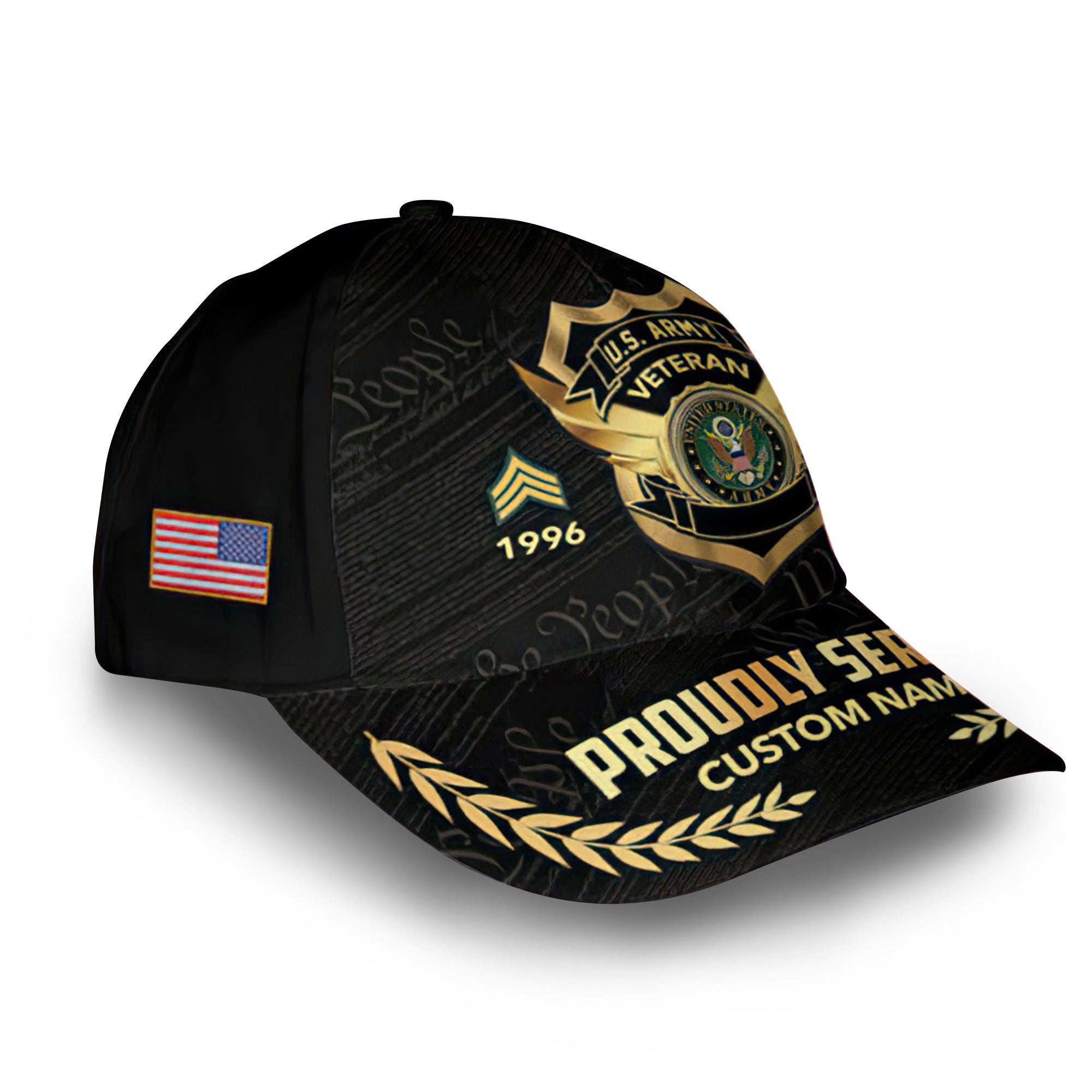 US Army Custom Cap VPVC012001, Gifts For Army Veteran, Best Gifts On Father's Day, Armed Forces Day, Independence Day, Veterans Day.