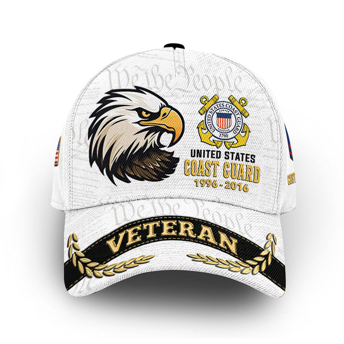 Premium Custom USCG Cap VPVC012305, Gifts For Coast Guard Veteran, Gifts For Dad, For Husband, Best Gifts On Father's Day, Armed Forces Day, Independence Day, Veterans Day.
