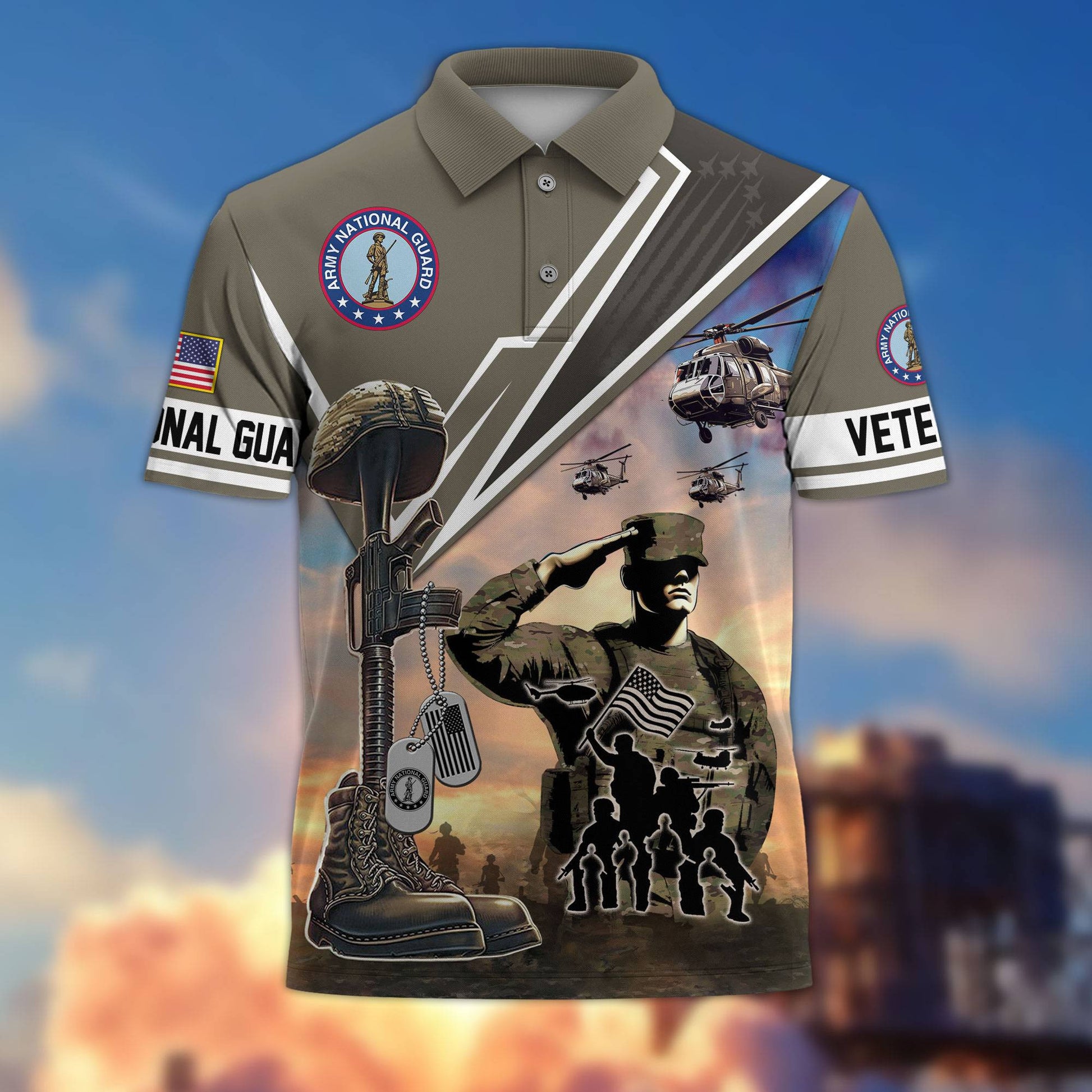 Premium US Veterans Polo Shirt BPHN060211, Gifts For US Veterans, Gifts On Father's Day, Independence Day, Armed Forces Day, Veterans Day.