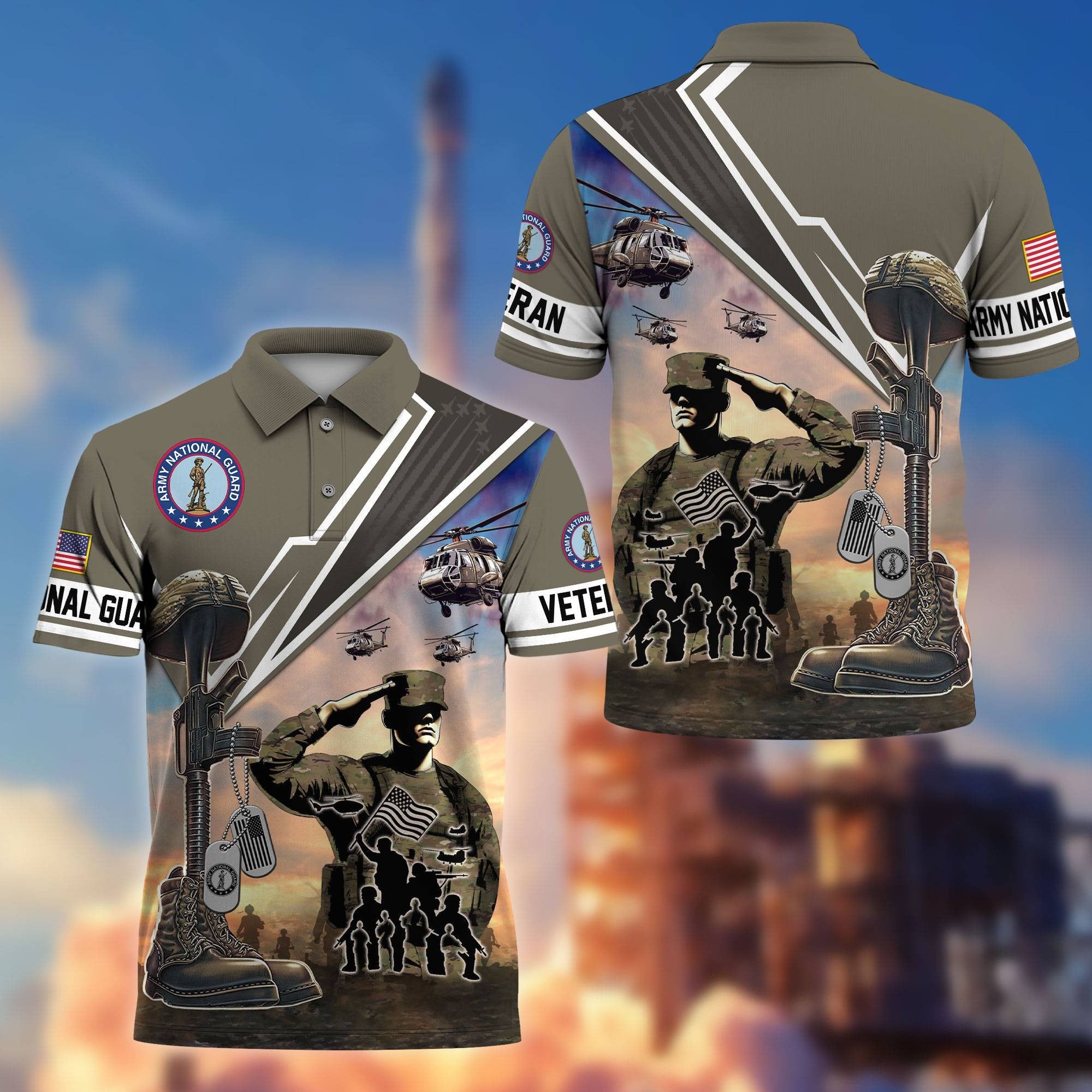 Premium US Veterans Polo Shirt BPHN060211, Gifts For US Veterans, Gifts On Father's Day, Independence Day, Armed Forces Day, Veterans Day.