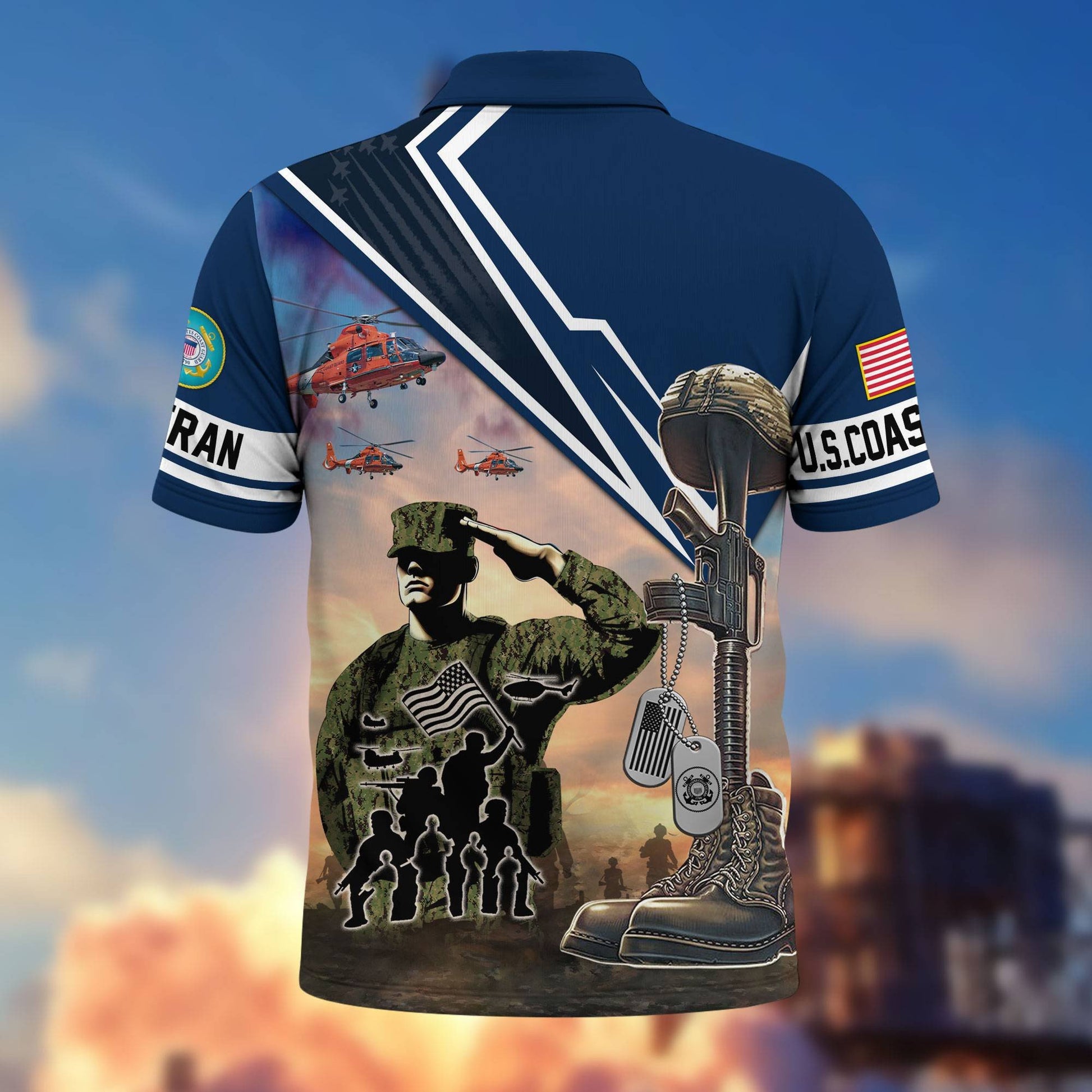 Premium US Veterans Polo Shirt BPHN060211, Gifts For US Veterans, Gifts On Father's Day, Independence Day, Armed Forces Day, Veterans Day.