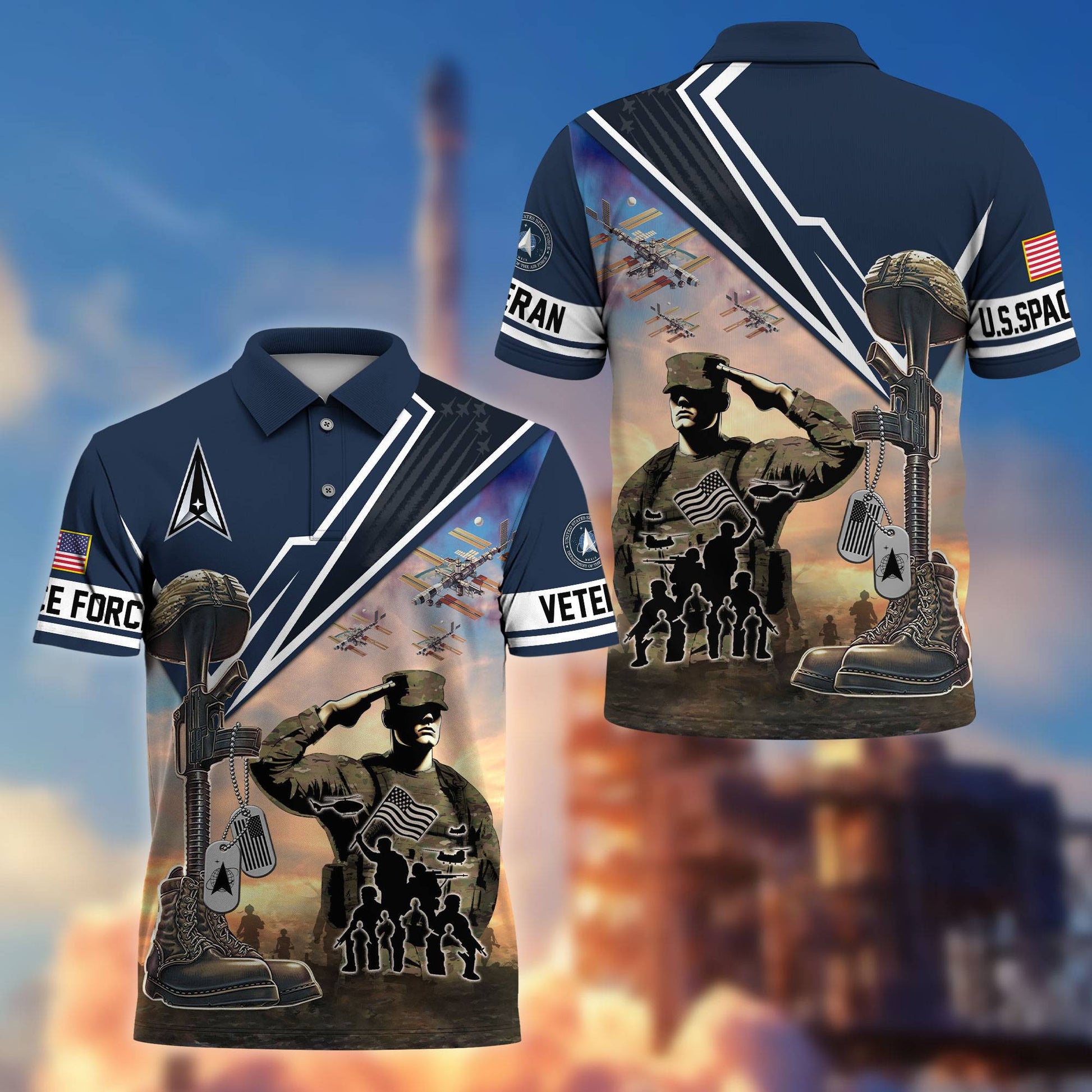 Premium US Veterans Polo Shirt BPHN060211, Gifts For US Veterans, Gifts On Father's Day, Independence Day, Armed Forces Day, Veterans Day.