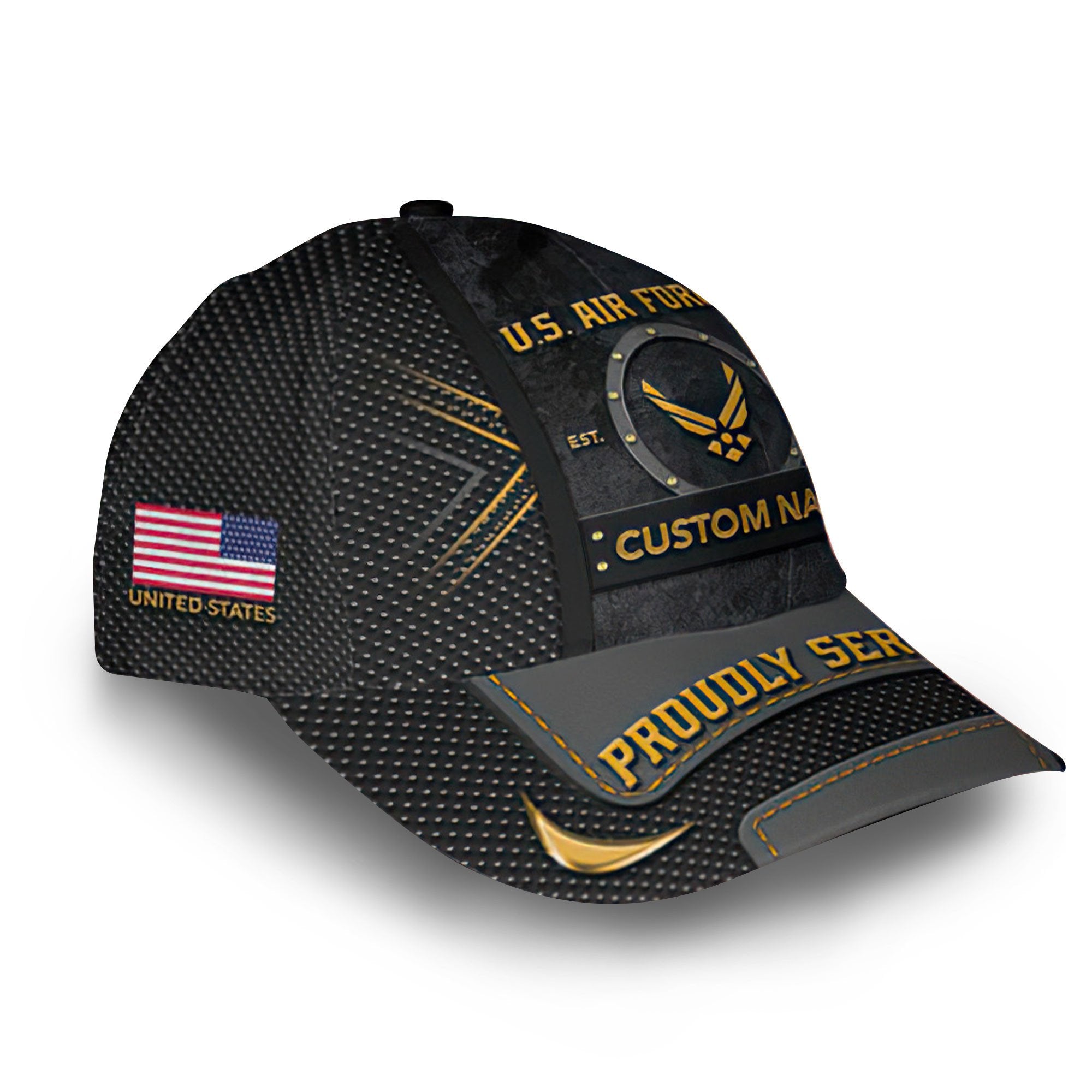 Premium USAF Cap VPVC012404, Custom Name, Rank, Year, Gifts For Air Force Veteran, Best Gifts On Father's Day, Armed Forces Day, Independence Day, Veterans Day.