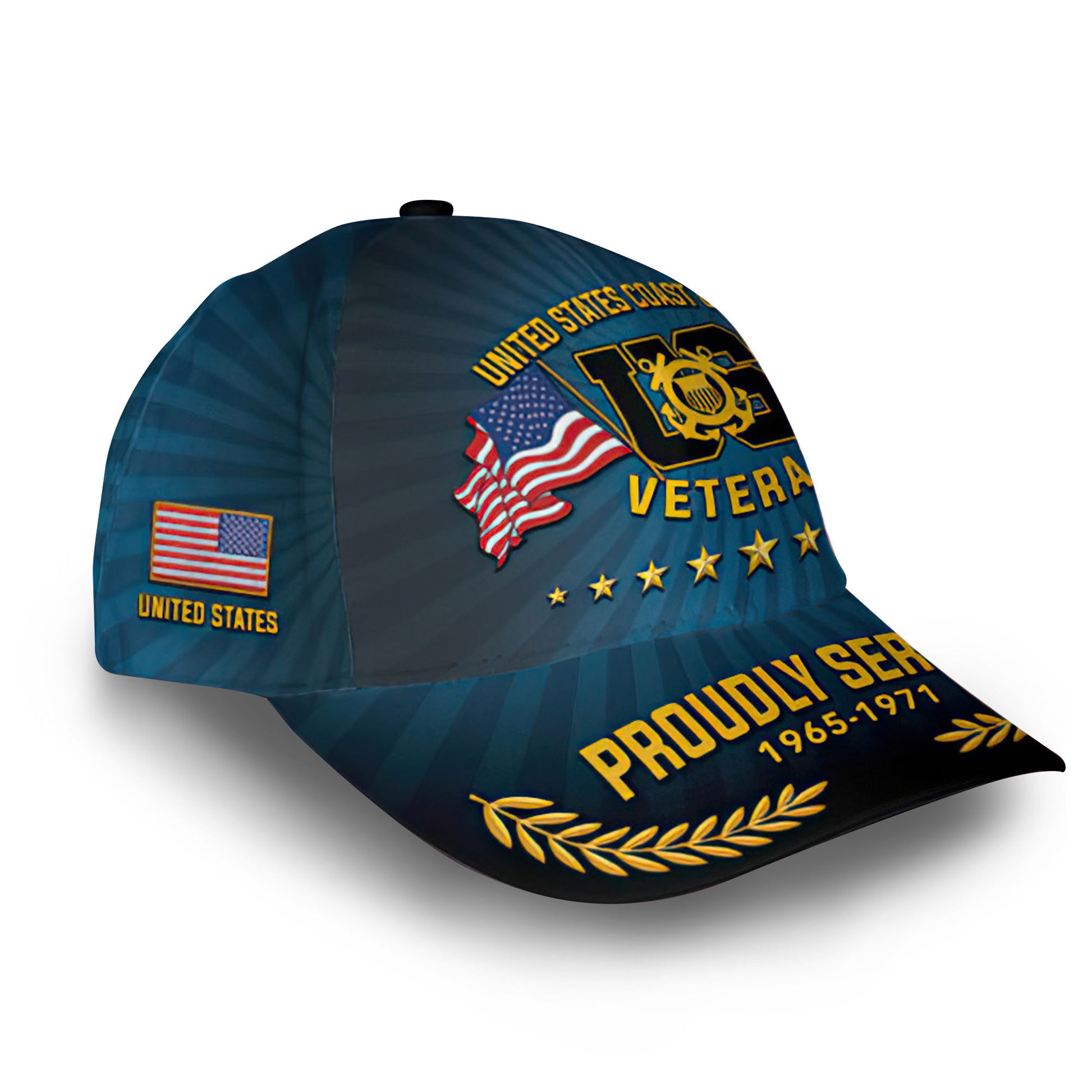 Premium Custom USCG Cap VPVC012705, Gifts For Coast Guard Veteran, Gifts For Dad, For Husband, Best Gifts On Father's Day, Armed Forces Day, Independence Day, Veterans Day.