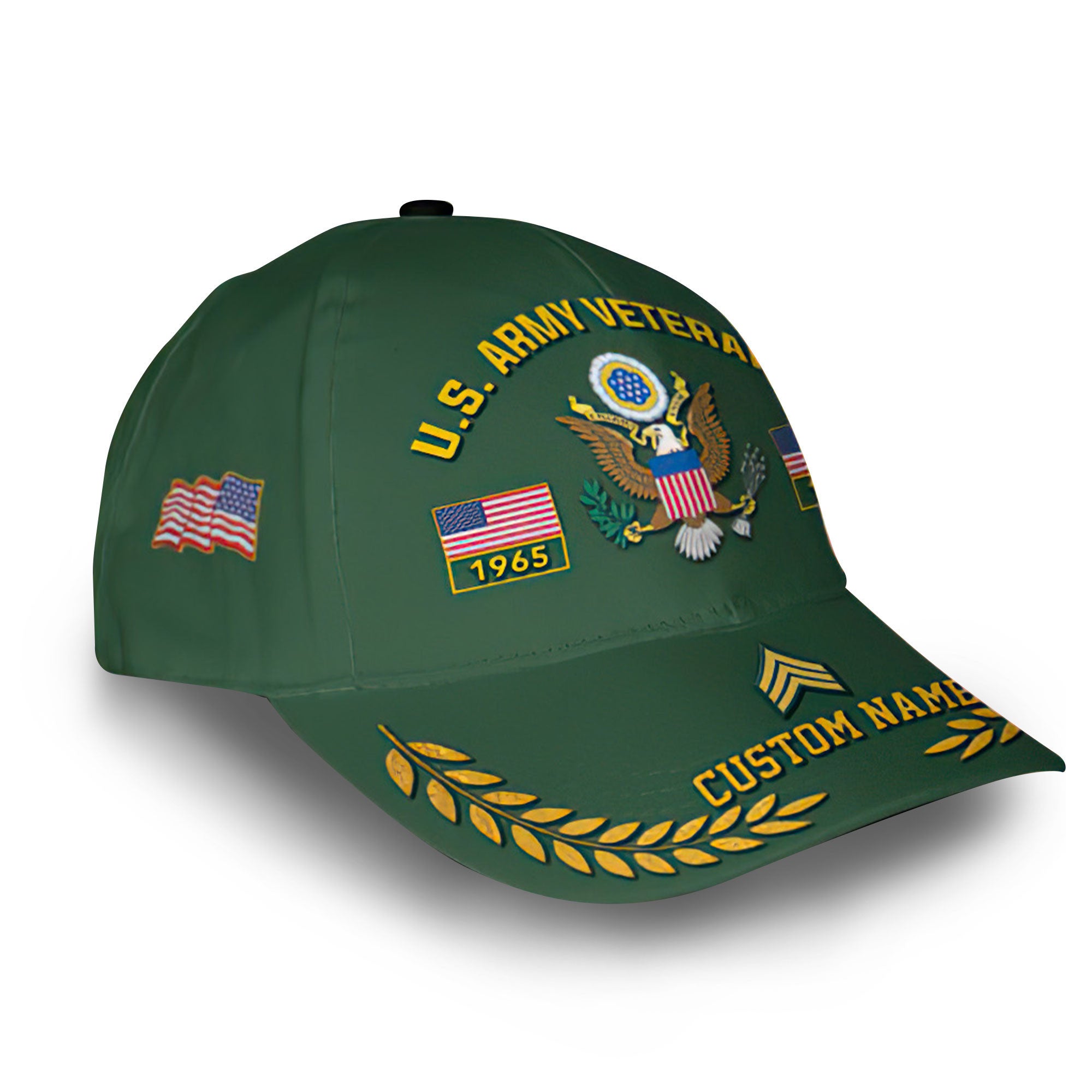 Premium Custom US Army Cap VPVC013006, Gifts For Army Veteran, Best Gifts On Father's Day, Armed Forces Day, Independence Day, Veterans Day.