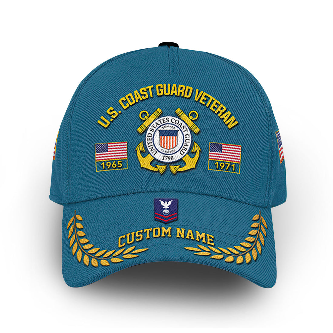 Premium Custom USCG Cap VPVC013010, Gifts For Coast Guard Veteran, Best Gifts On Father's Day, Armed Forces Day, Independence Day, Veterans Day.