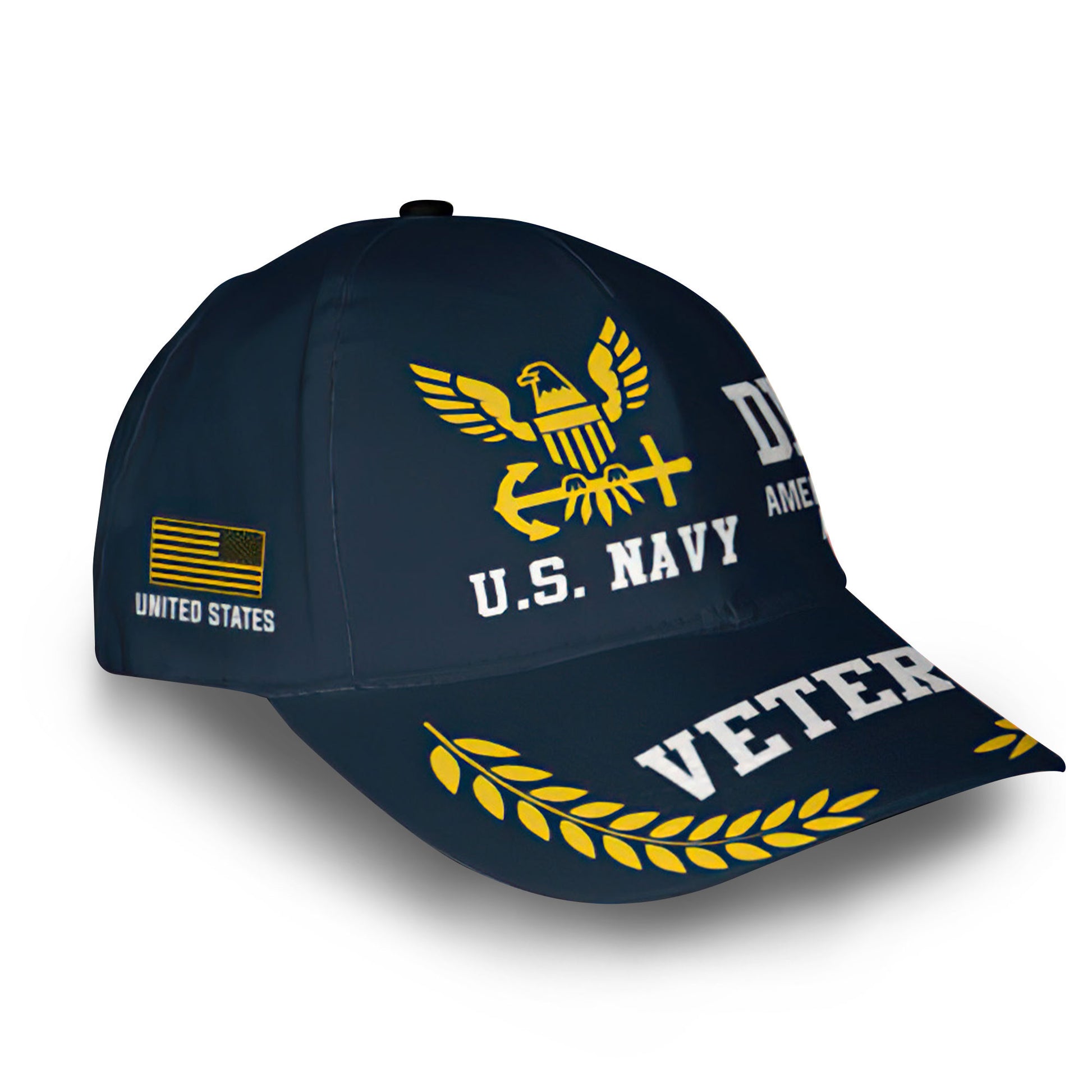Premium Custom US Navy Cap VPVC013302, Gifts For Navy Veteran, Gifts For Dad, For Husband, Best Gifts On Father's Day, Armed Forces Day, Independence Day, Veterans Day.