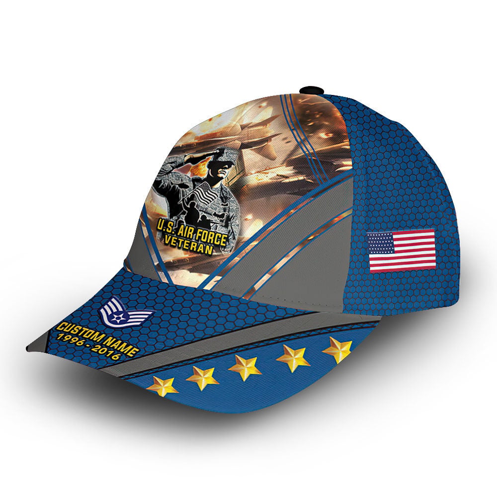 USAF Custom Cap VPVC013409, Gifts For Air Force Veteran, Best Gifts On Father's Day, Armed Forces Day, Independence Day, Veterans Day.