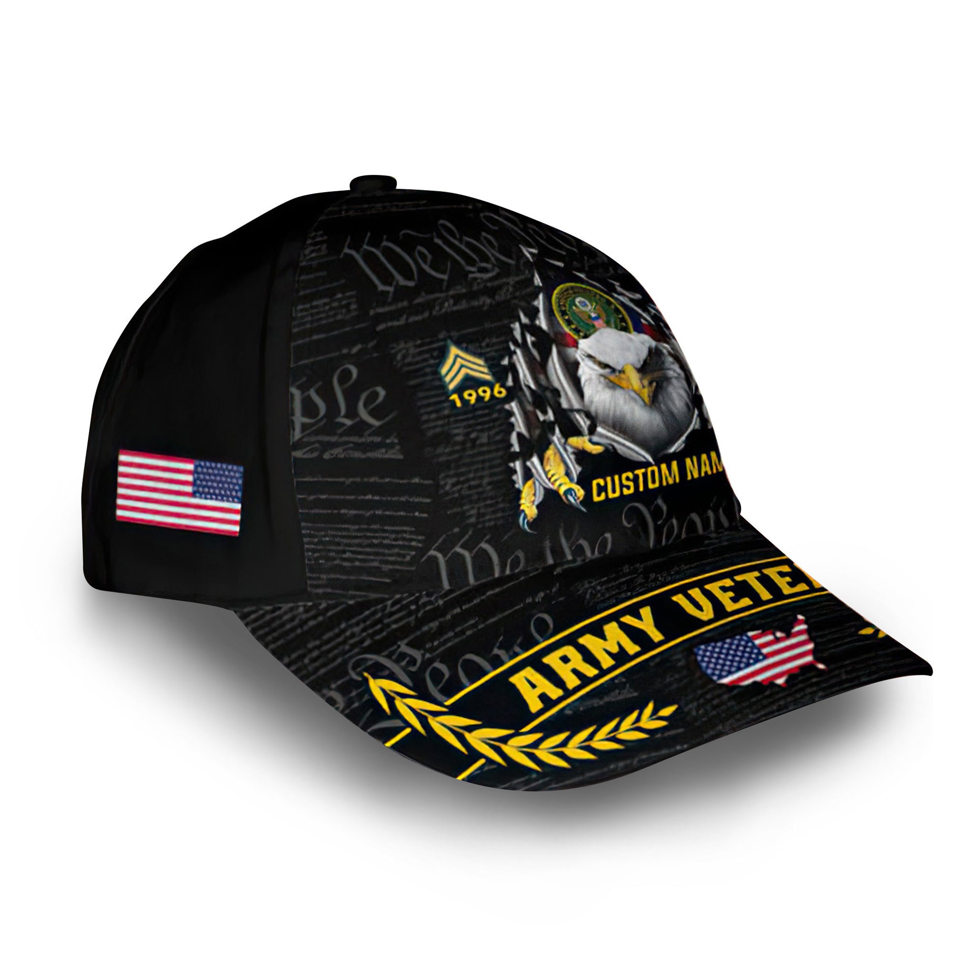 Premium Custom US Army Cap VPVC013506, Gifts For Army Veteran, Best Gifts On Father's Day, Armed Forces Day, Independence Day, Veterans Day.