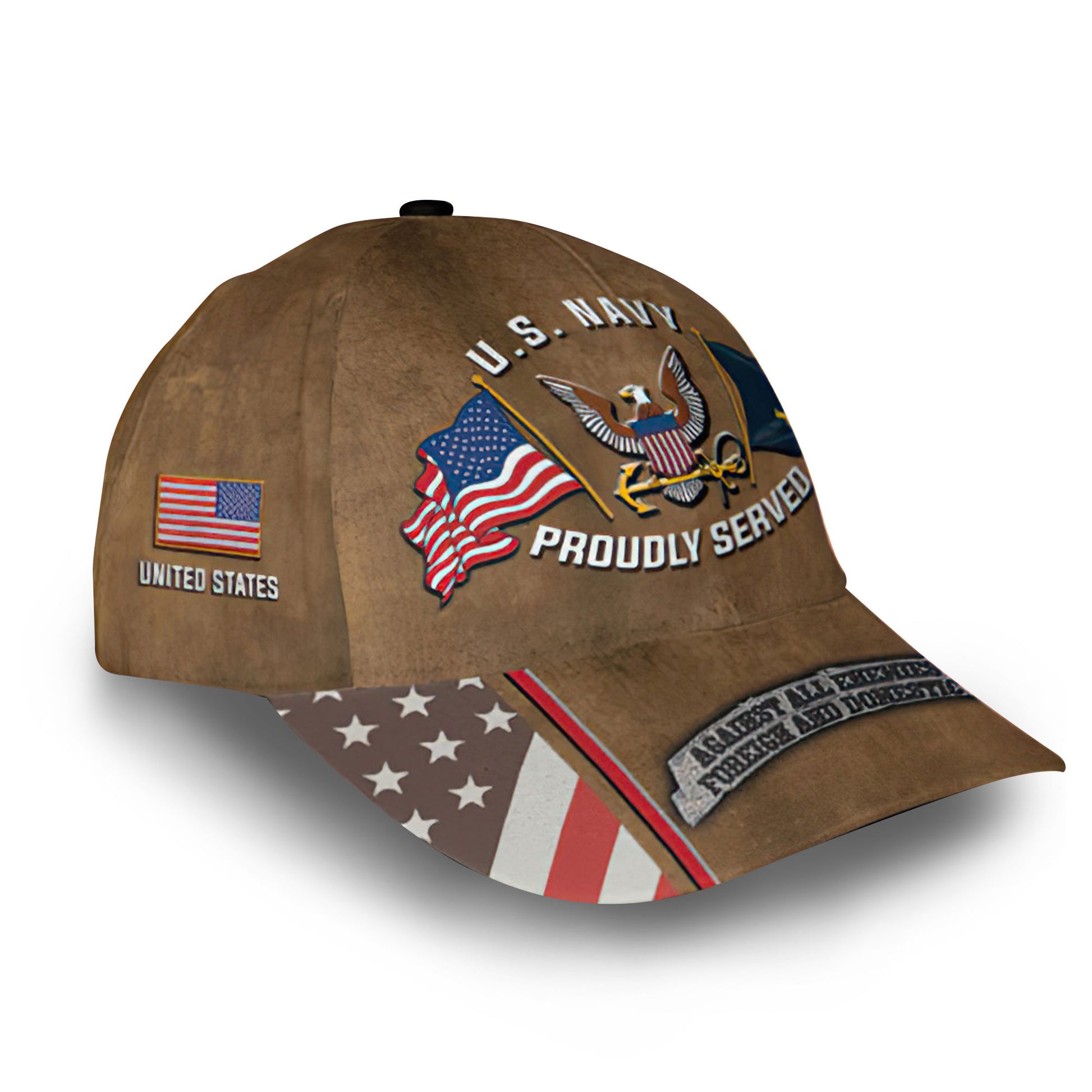 Premium Custom US Navy Cap VPVC013607, Gifts For Navy Veteran, Gifts For Dad, For Husband, Best Gifts On Father's Day, Armed Forces Day, Independence Day, Veterans Day.