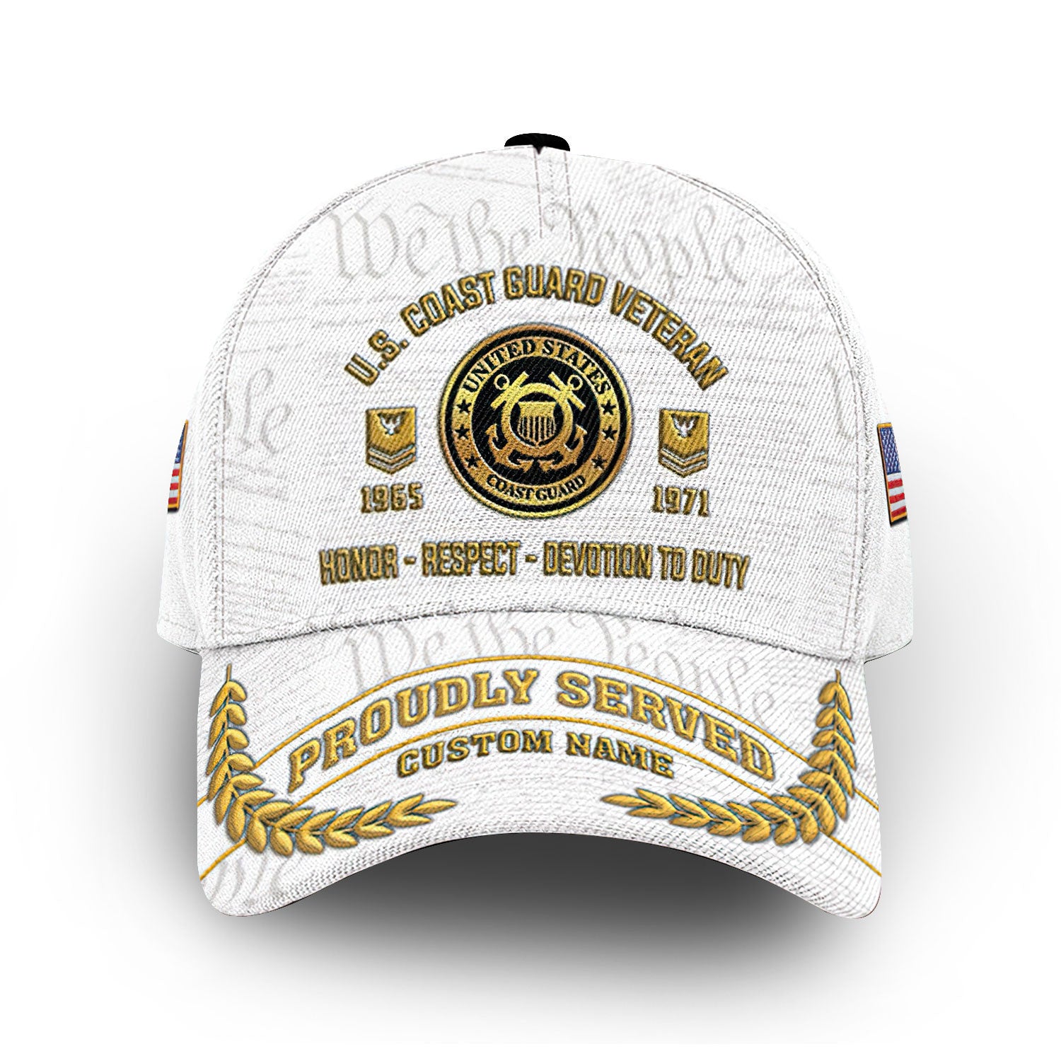 Premium Custom USCG Cap VPVC013705, Gifts For Coast Guard Veteran, Gifts For Dad, For Husband, Best Gifts On Father's Day, Armed Forces Day, Independence Day, Veterans Day.