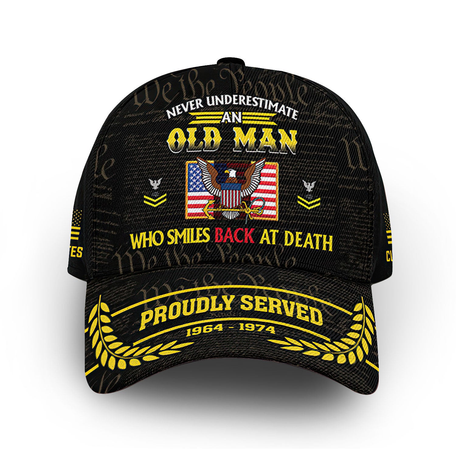 Premium Custom US Navy Cap VPVC013707, Gifts For Navy Veteran, Gifts For Dad, For Husband, Best Gifts On Father's Day, Armed Forces Day, Independence Day, Veterans Day.