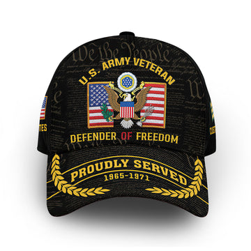 Premium Custom US Army Cap VPVC014101, Gifts For Army Veteran, Gifts For Dad, For Husband, Best Gifts On Father's Day, Armed Forces Day, Independence Day, Veterans Day.