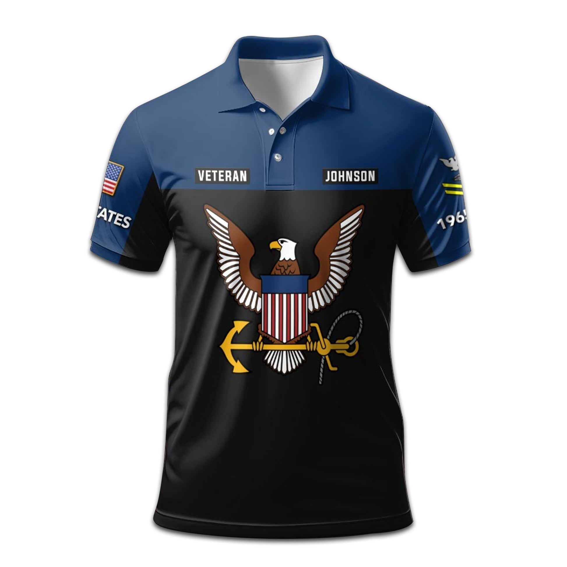 Premium Custom US Navy Polo Shirt VPVC208102, Gifts For Navy Veteran, Gifts For Dad, For Husband, Best Gifts On Father's Day, Armed Forces Day, Independence Day, Veterans Day.