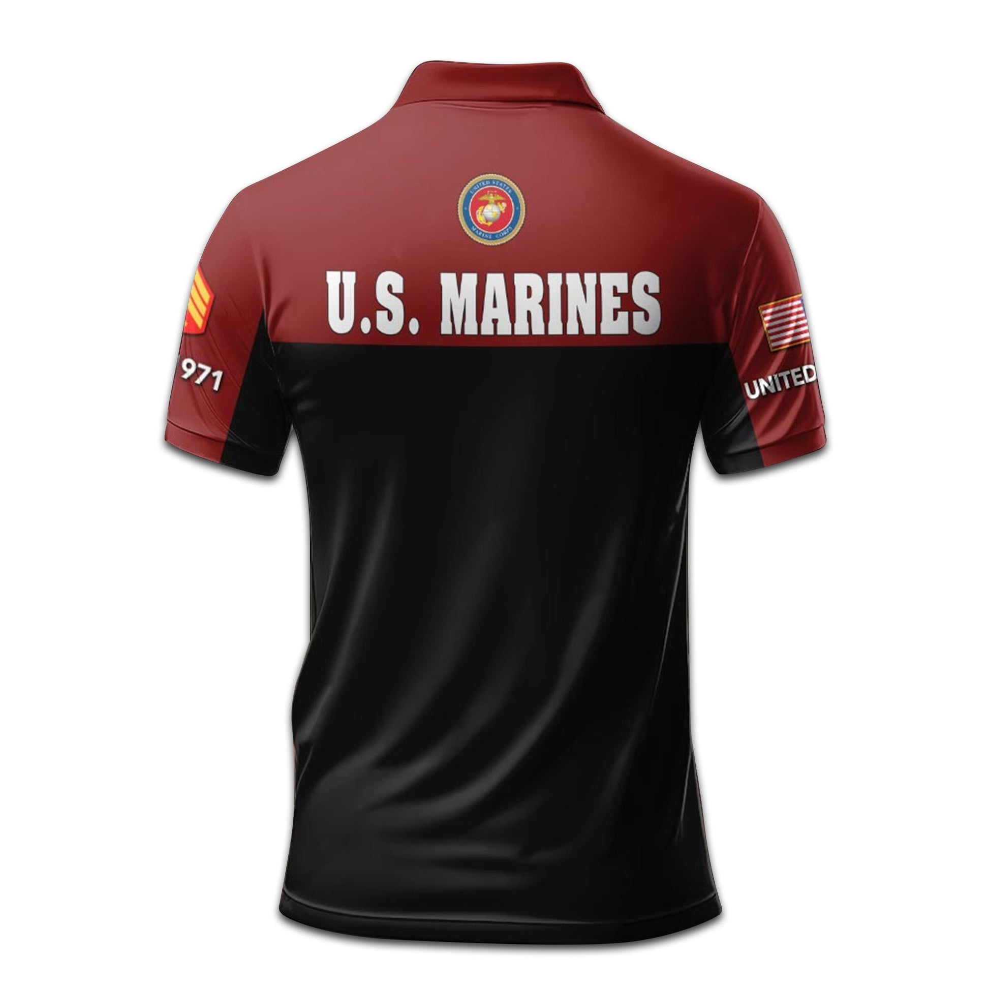 Premium Custom USMC Polo Shirt VPVC208103, Gifts For Marine Veteran, Gifts For Dad, For Husband, Best Gifts On Father's Day, Armed Forces Day, Independence Day, Veterans Day.