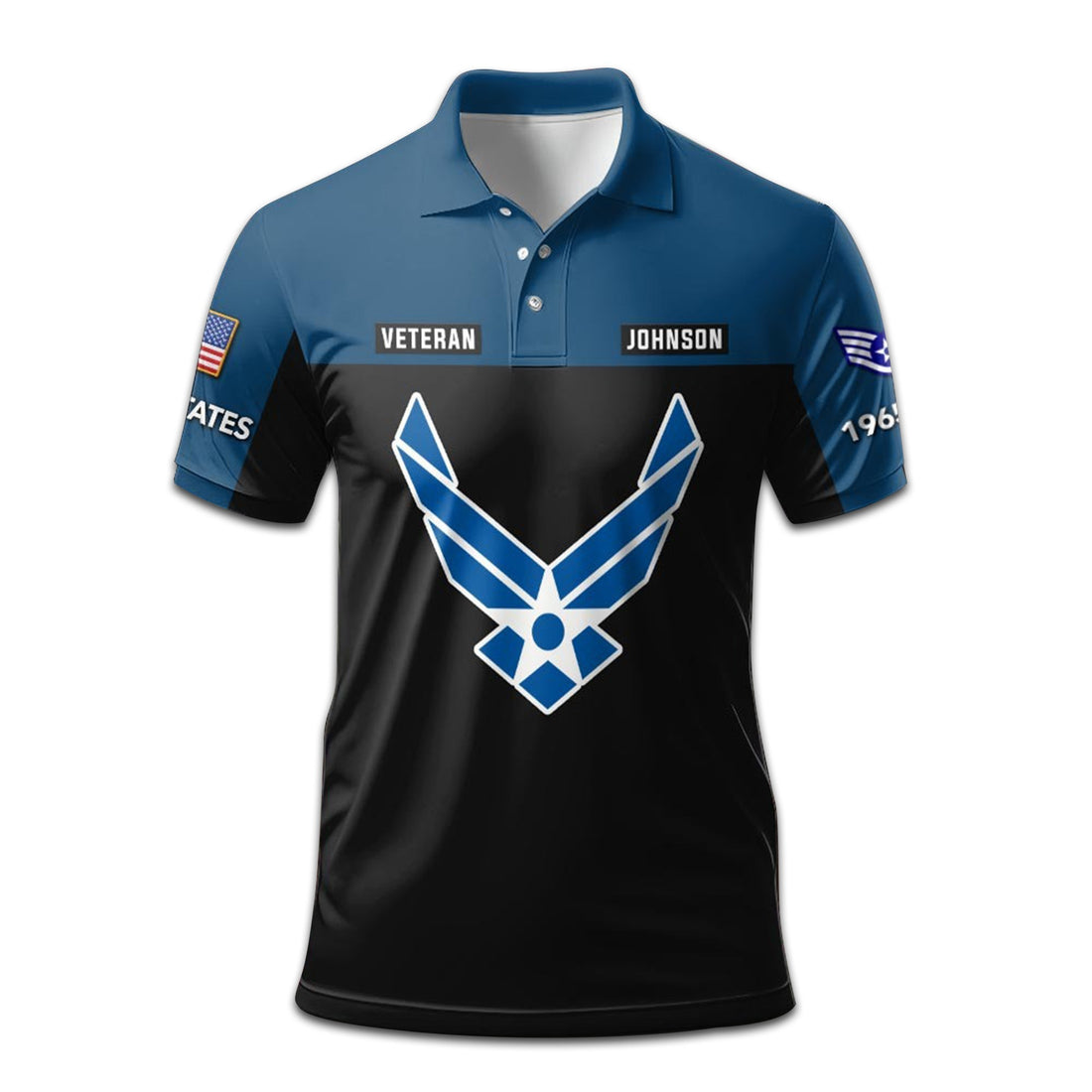 Premium Custom USAF Polo Shirt VPVC208104, Gifts For Air Force Veteran, Gifts For Dad, For Husband, Best Gifts On Father's Day, Armed Forces Day, Independence Day, Veterans Day.