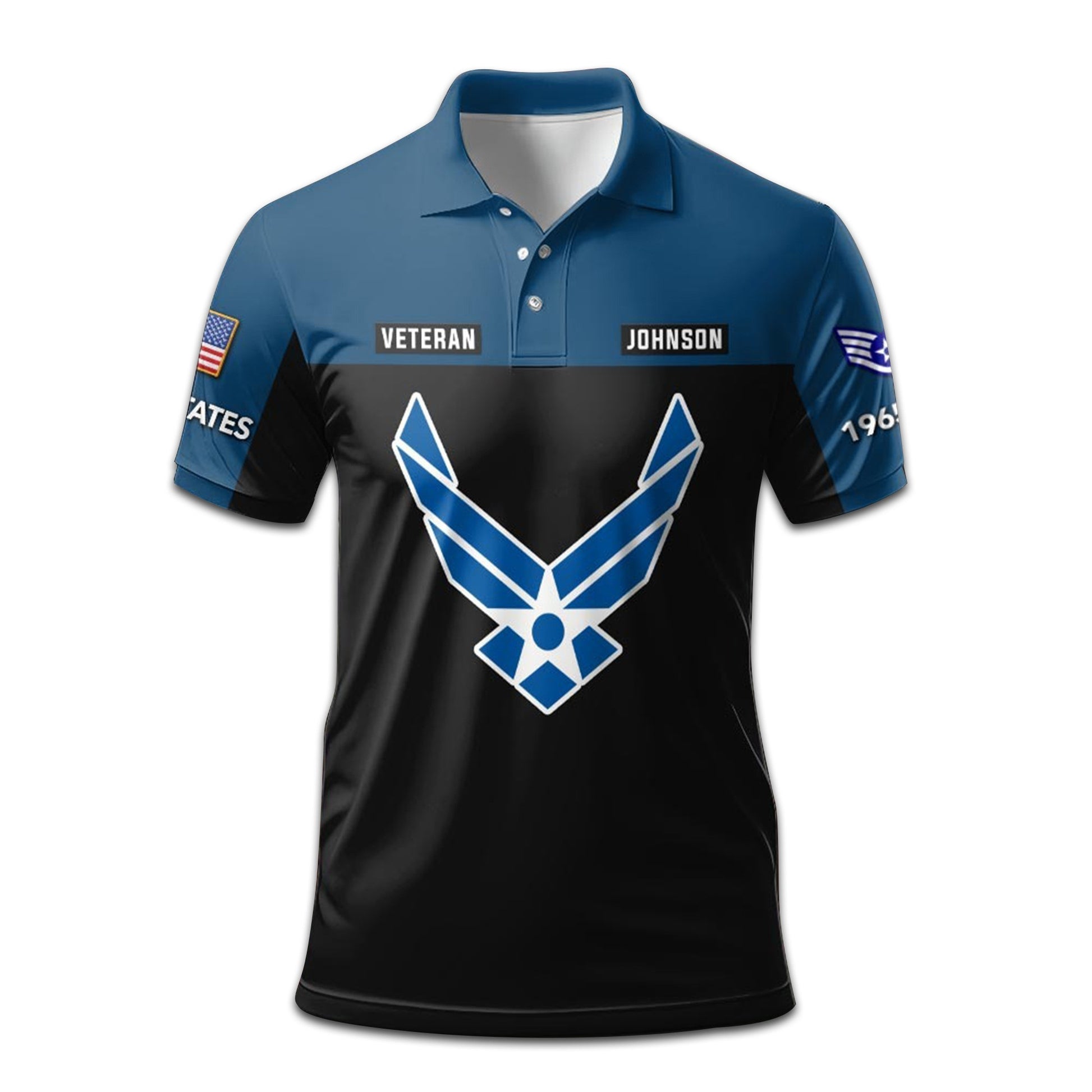 Premium Custom USAF Polo Shirt VPVC208104, Gifts For Air Force Veteran, Gifts For Dad, For Husband, Best Gifts On Father's Day, Armed Forces Day, Independence Day, Veterans Day.