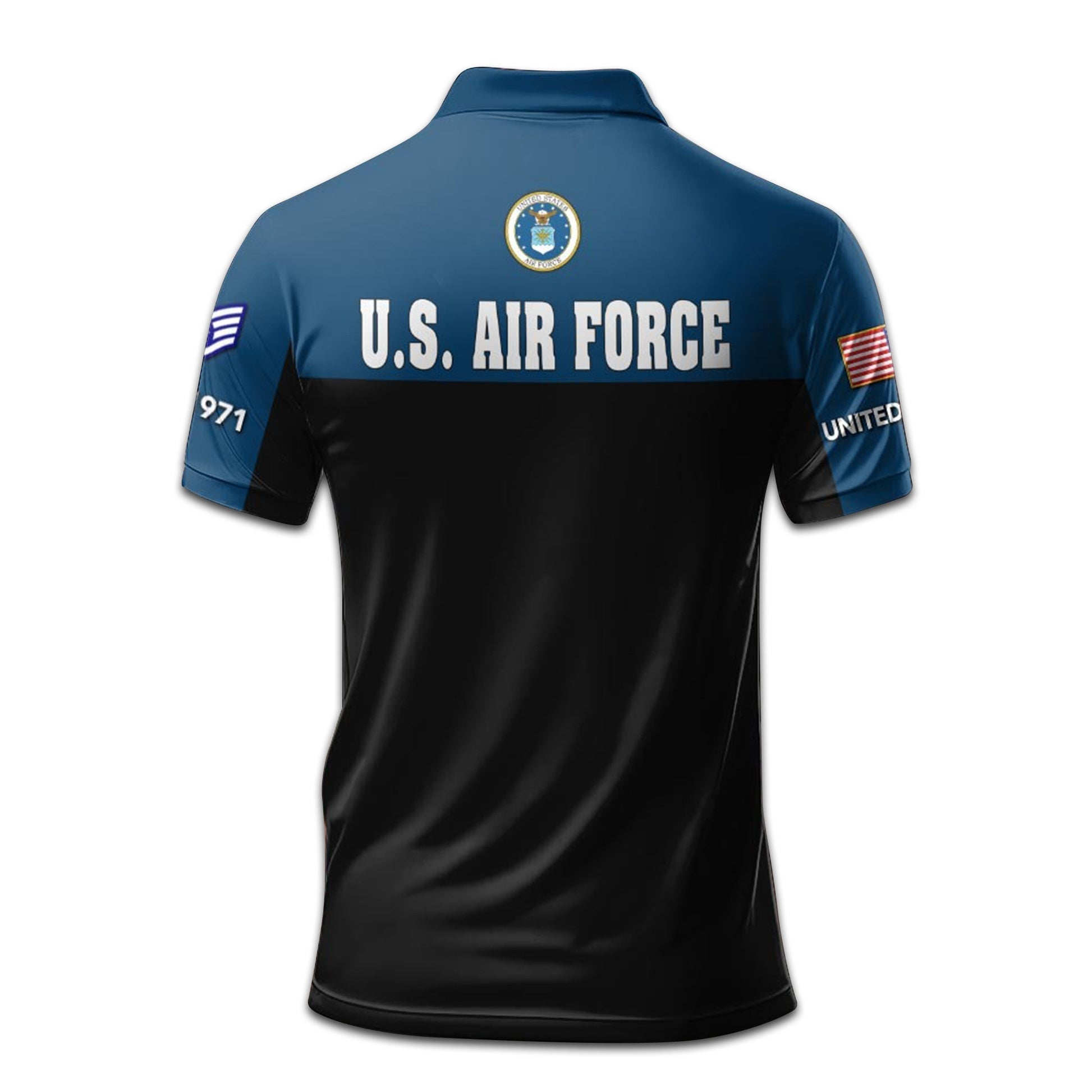 Premium Custom USAF Polo Shirt VPVC208104, Gifts For Air Force Veteran, Gifts For Dad, For Husband, Best Gifts On Father's Day, Armed Forces Day, Independence Day, Veterans Day.