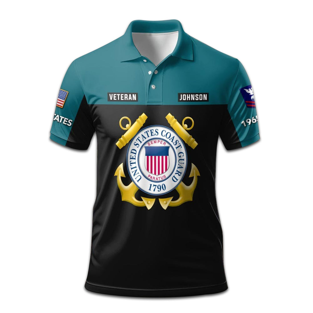 Premium Custom USCG Polo Shirt VPVC208105, Gifts For Coast Guard Veteran, Gifts For Dad, For Husband, Best Gifts On Father's Day, Armed Forces Day, Independence Day, Veterans Day.