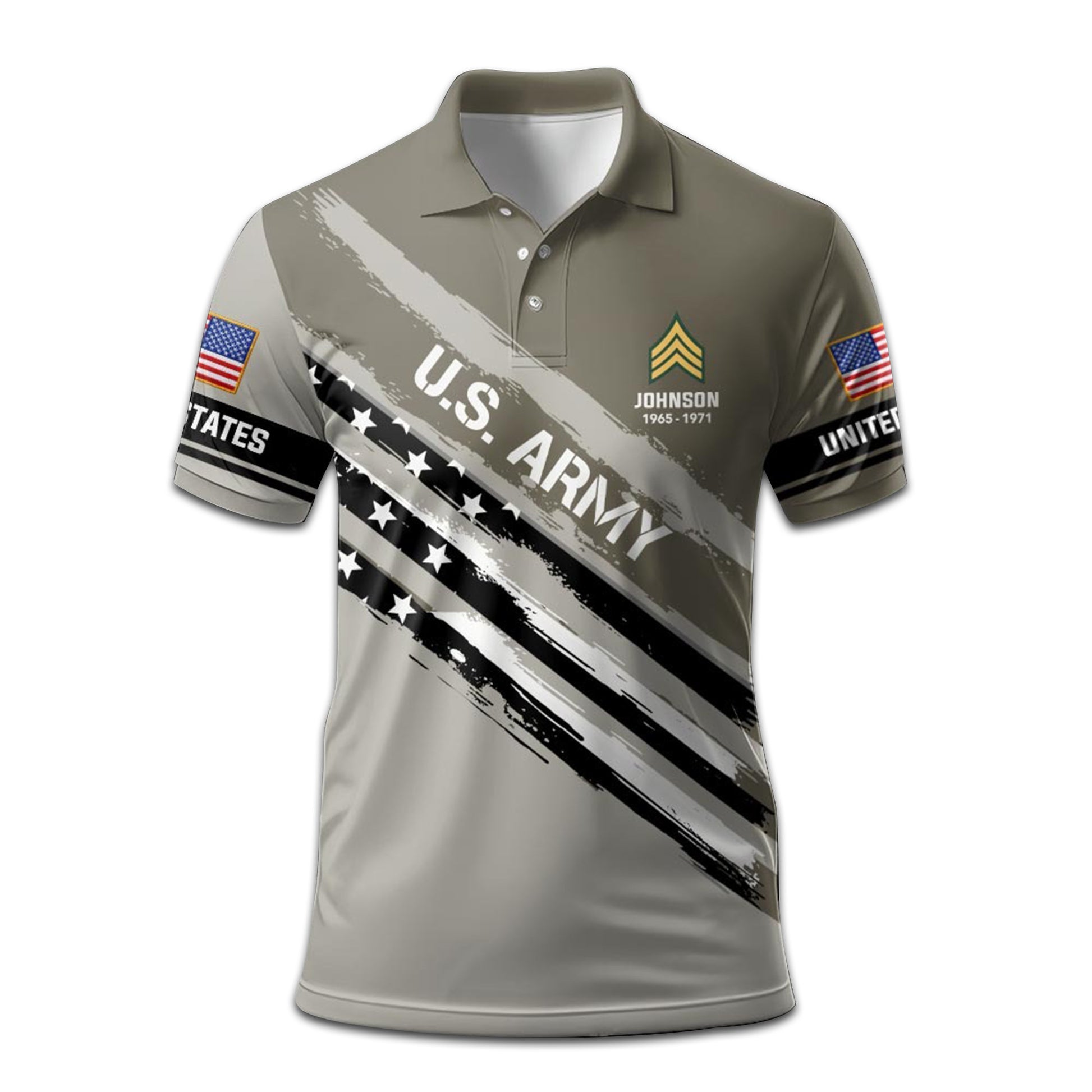 Unique Custom Name, Rank, Year, US Army Polo Shirt VPVC208201, Gifts For Army Veteran, Gifts For Dad, For Husband, Best Gifts On Father's Day, Independence Day, Veterans Day.