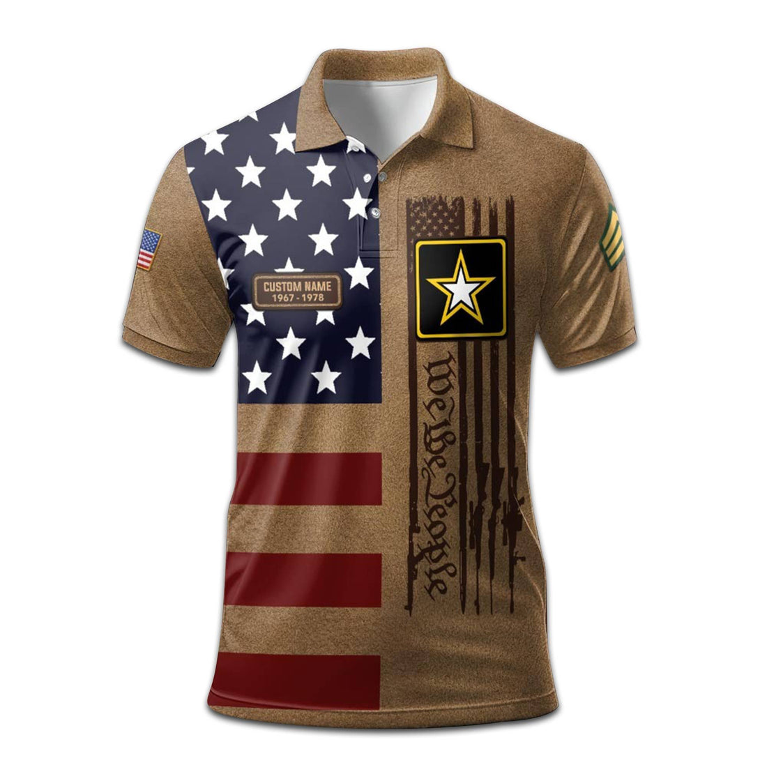 Premium Custom US Army Polo Shirt VPVC208301, Gifts For Army Veteran, Best Gifts On Father's Day, Armed Forces Day, Independence Day, Veterans Day.