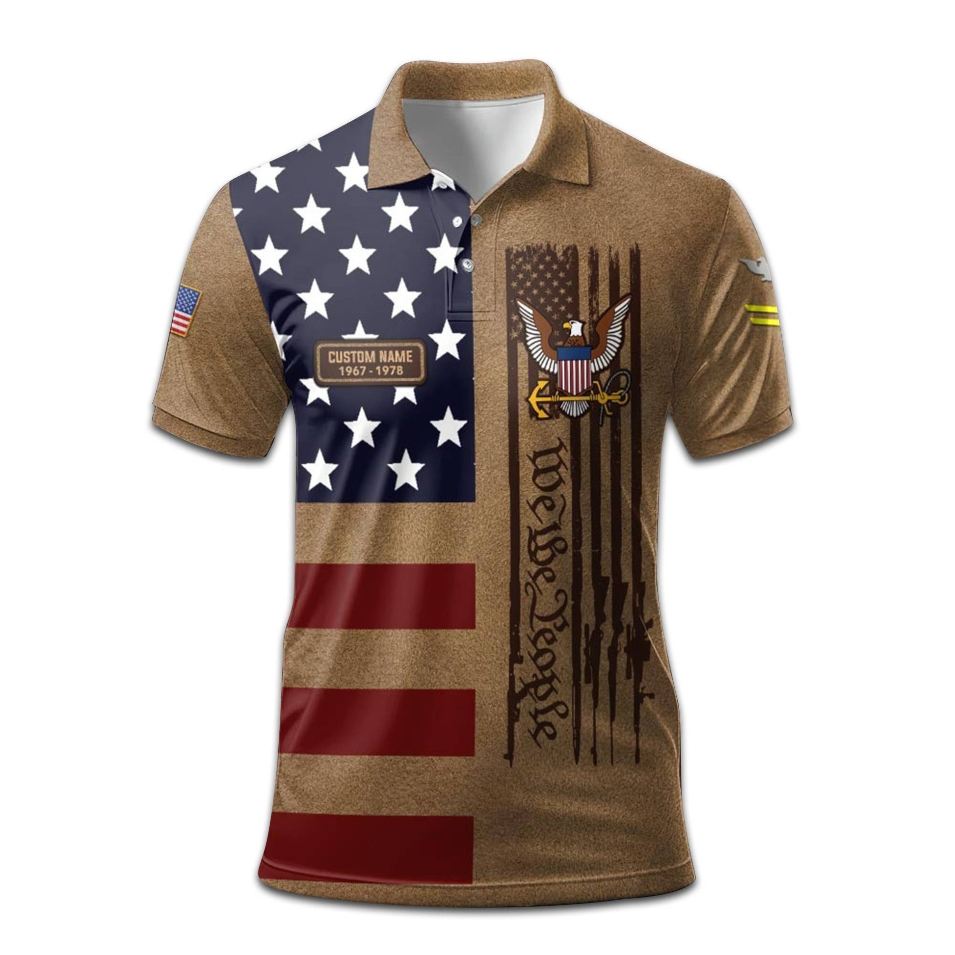 Premium Custom US Navy Polo Shirt VPVC208302, Gifts For Navy Veteran, Best Gifts On Father's Day, Armed Forces Day, Independence Day, Veterans Day.
