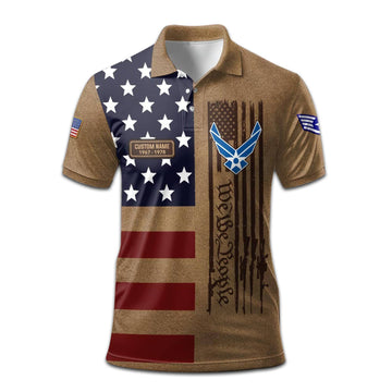 Premium Custom USAF Polo Shirt VPVC208304, Gifts For Air Force Veteran, Best Gifts On Father's Day, Armed Forces Day, Independence Day, Veterans Day.