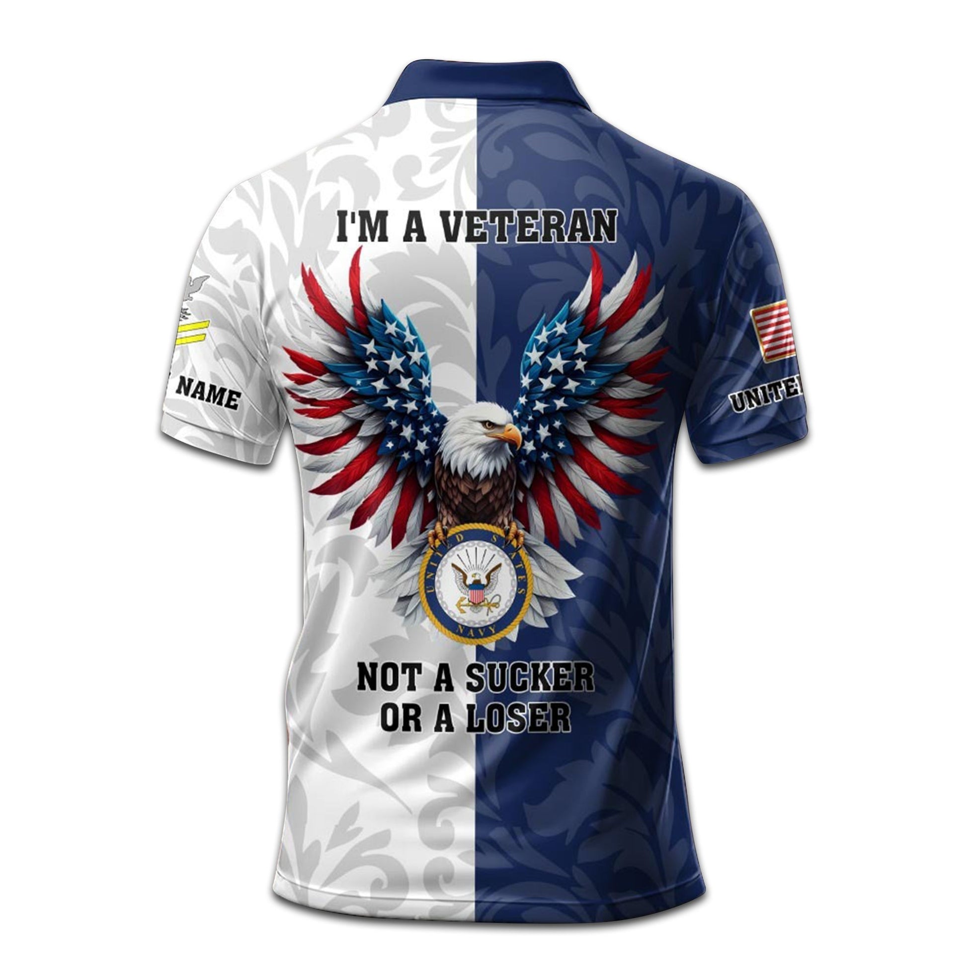 Premium US Navy Polo Shirt VPVC208502, Custom Name, Rank, Year, Gifts For Navy Veteran, Best Gifts On Father's Day, Armed Forces Day, Independence Day, Veterans Day.