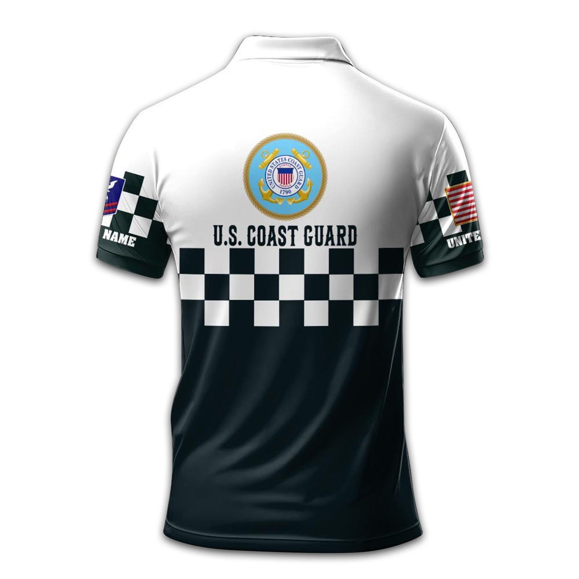 Premium Custom USCG Polo Shirt VPVC208605, Gifts For Coast Guard Veteran, Gifts For Dad, For Husband, Best Gifts On Father's Day, Armed Forces Day, Independence Day, Veterans Day.
