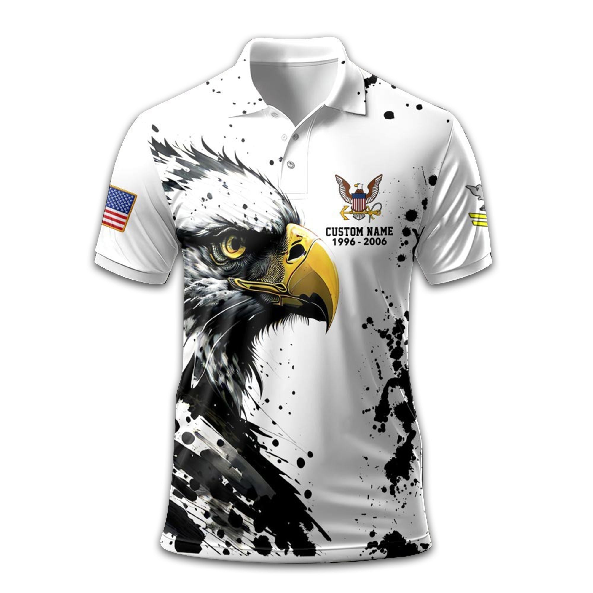 US Navy Custom Polo Shirt VPVC208902, Gifts For Navy Veteran, Best Gifts On Father's Day, Armed Forces Day, Independence Day, Veterans Day.
