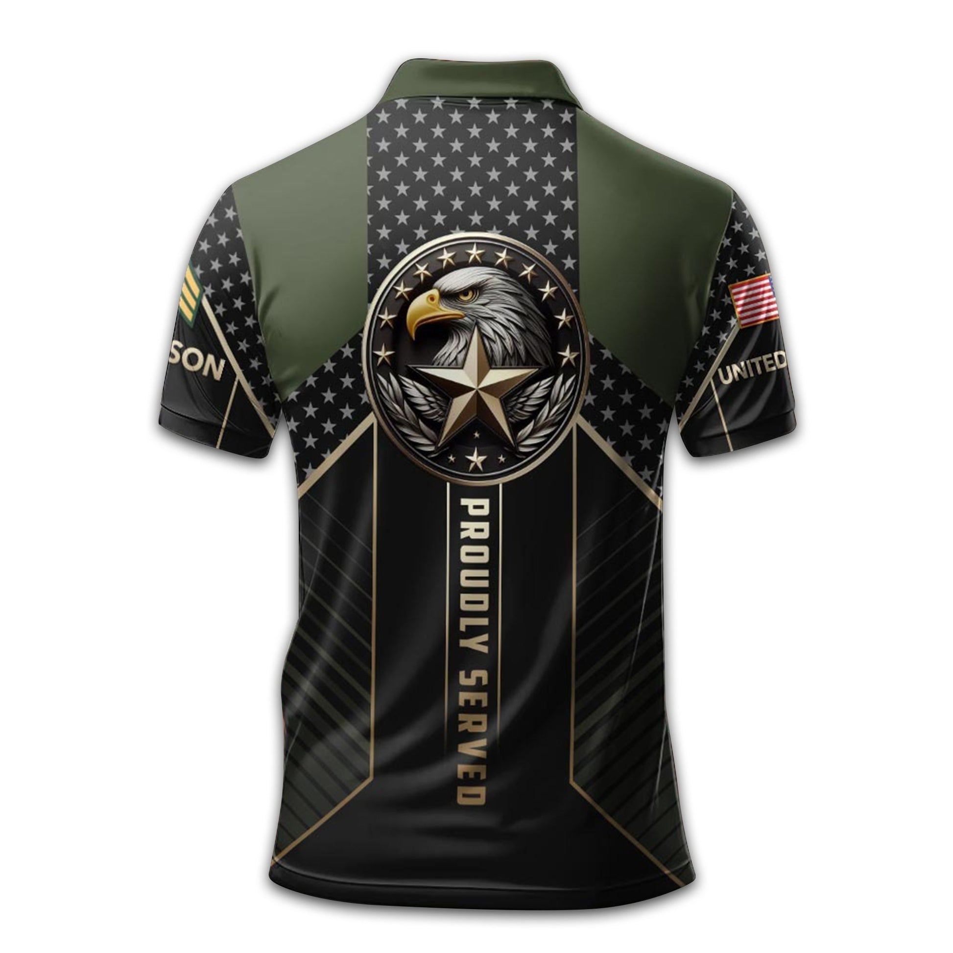 Premium Custom US Army Polo Shirt VPVC209101, Gifts For Army Veteran, Gifts For Dad, For Husband, Best Gifts On Father's Day, Armed Forces Day, Independence Day, Veterans Day.