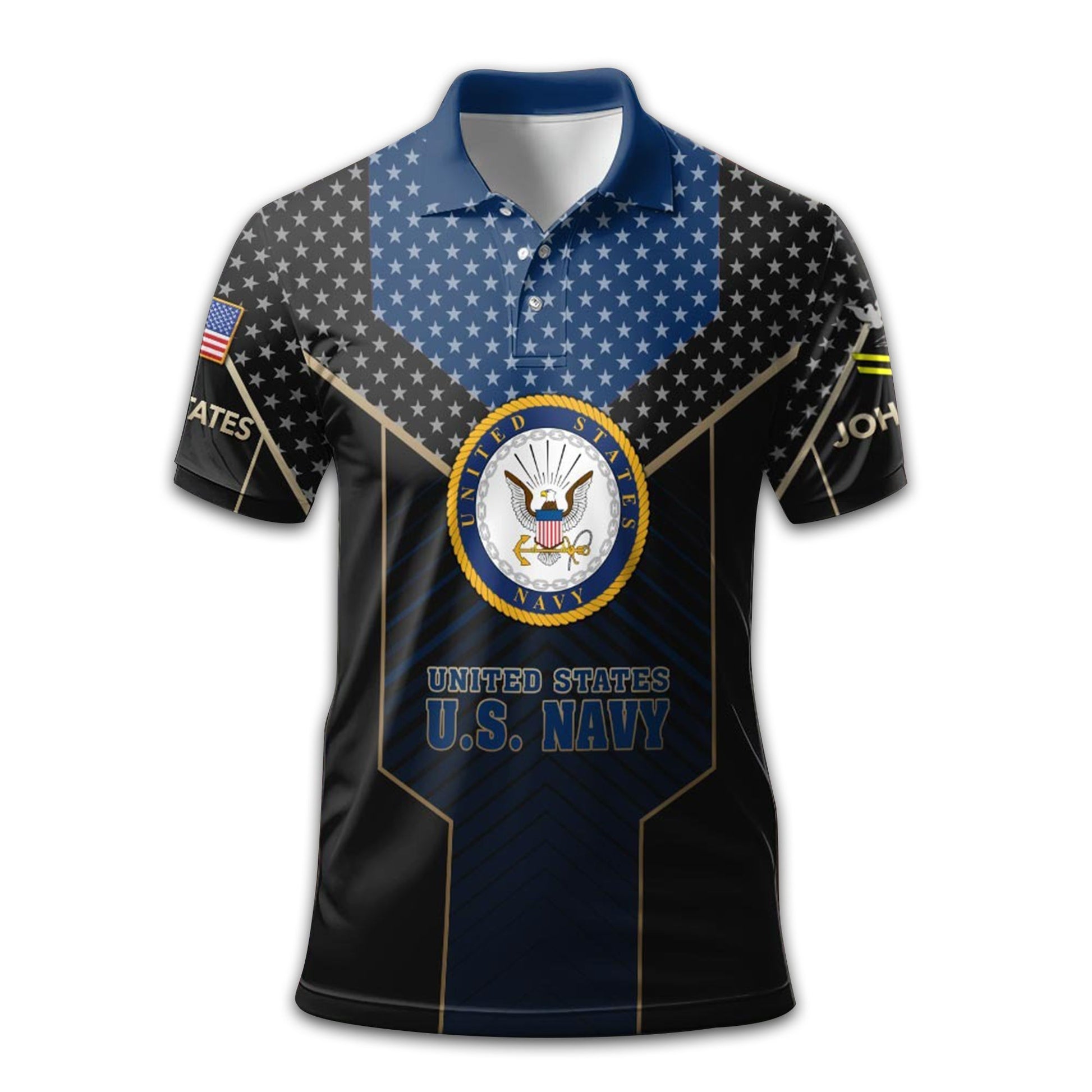 Premium Custom US Navy Polo Shirt VPVC209102, Gifts For Navy Veteran, Gifts For Dad, For Husband, Best Gifts On Father's Day, Armed Forces Day, Independence Day, Veterans Day.