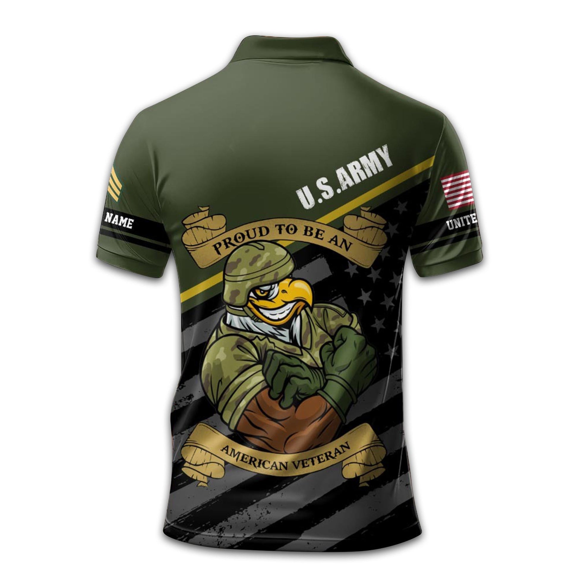Unique Custom Name, Rank, US Army Polo Shirt VPVC209201, Gifts For Army Veteran, Gifts For Dad, For Husband, Best Gifts On Father's Day, Independence Day, Veterans Day.