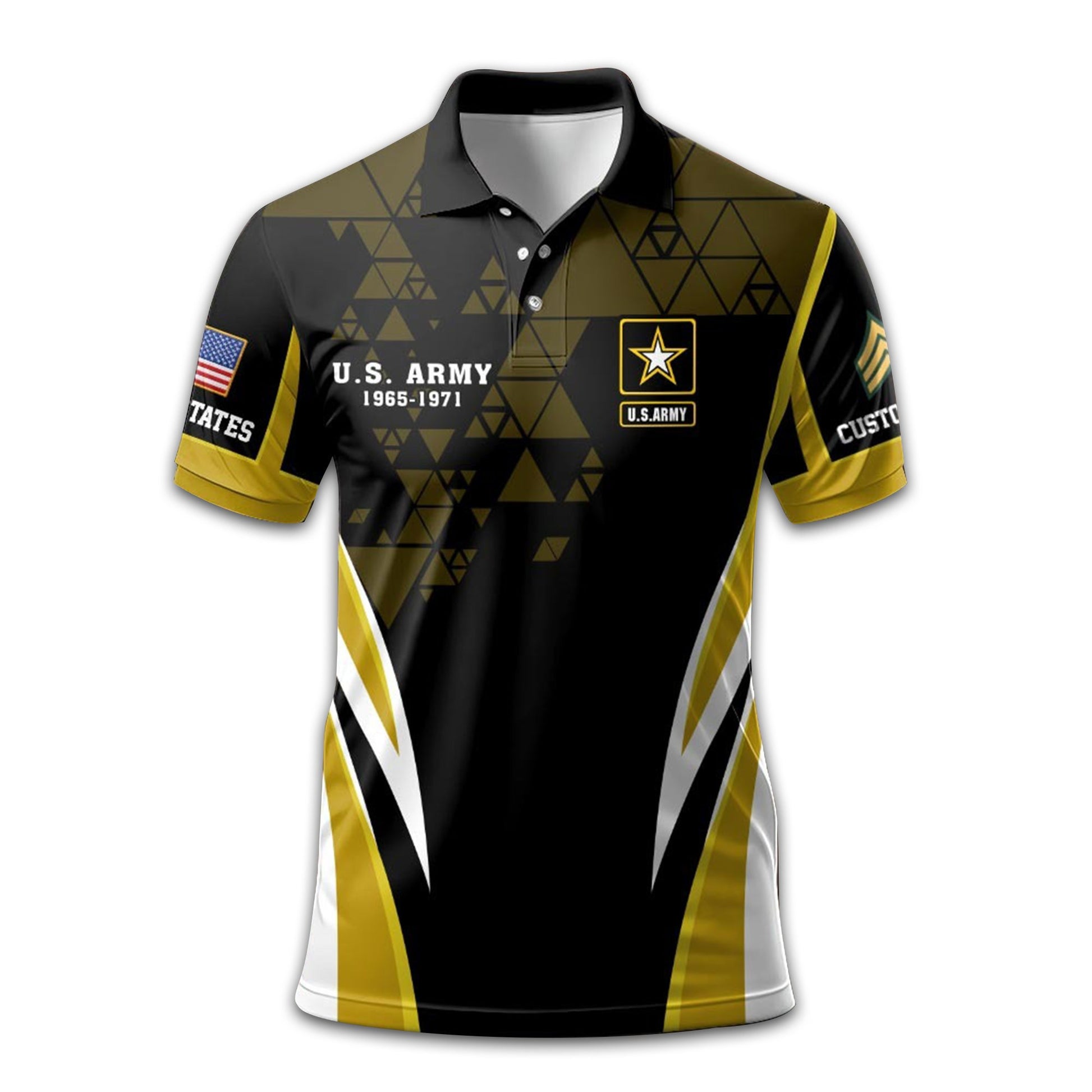 Premium US Army Polo Shirt VPVC209501, Custom Name, Rank, Year, Gifts For Army Veteran, Best Gifts On Father's Day, Armed Forces Day, Independence Day, Veterans Day.