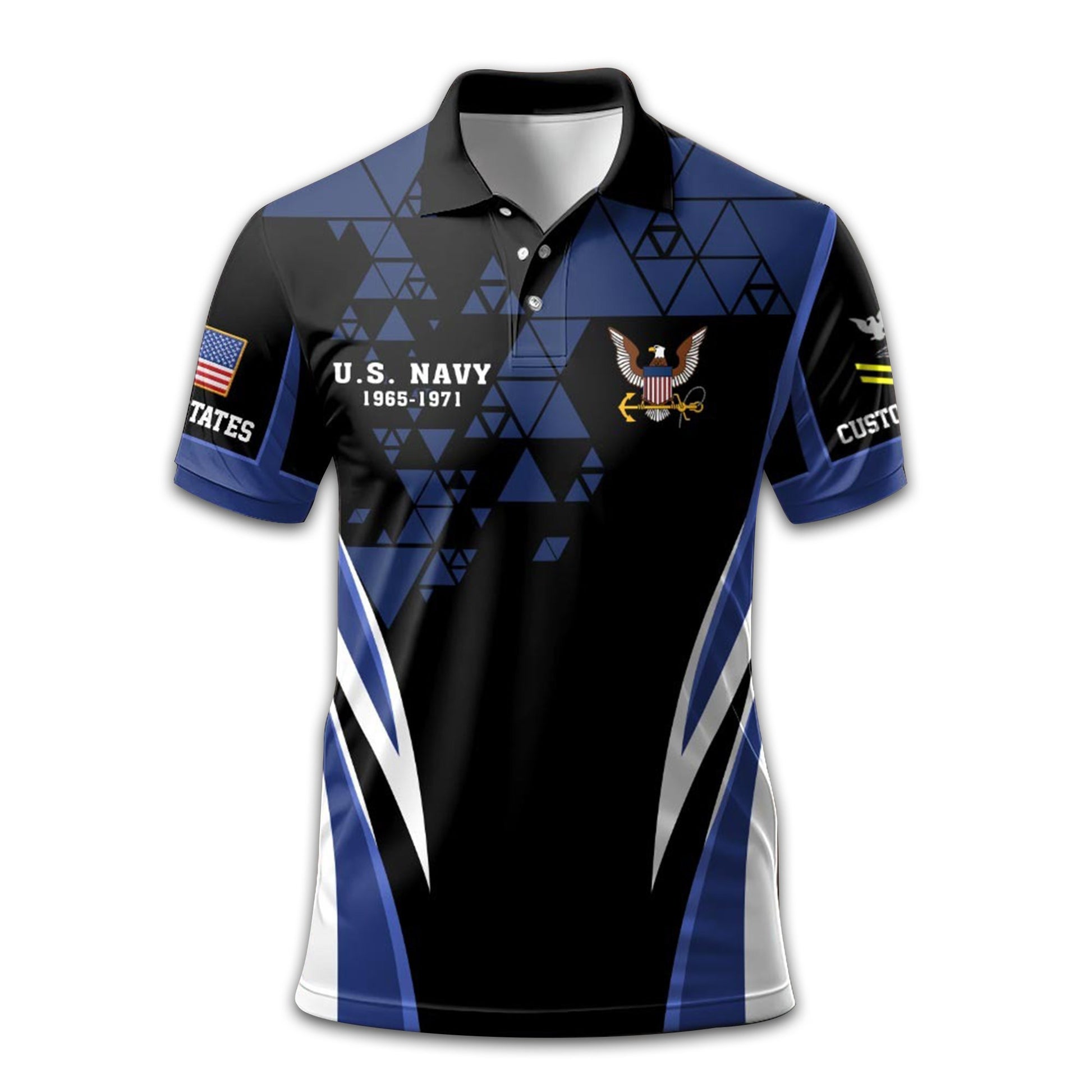 Premium US Navy Polo Shirt VPVC209502, Custom Name, Rank, Year, Gifts For Navy Veteran, Best Gifts On Father's Day, Armed Forces Day, Independence Day, Veterans Day.
