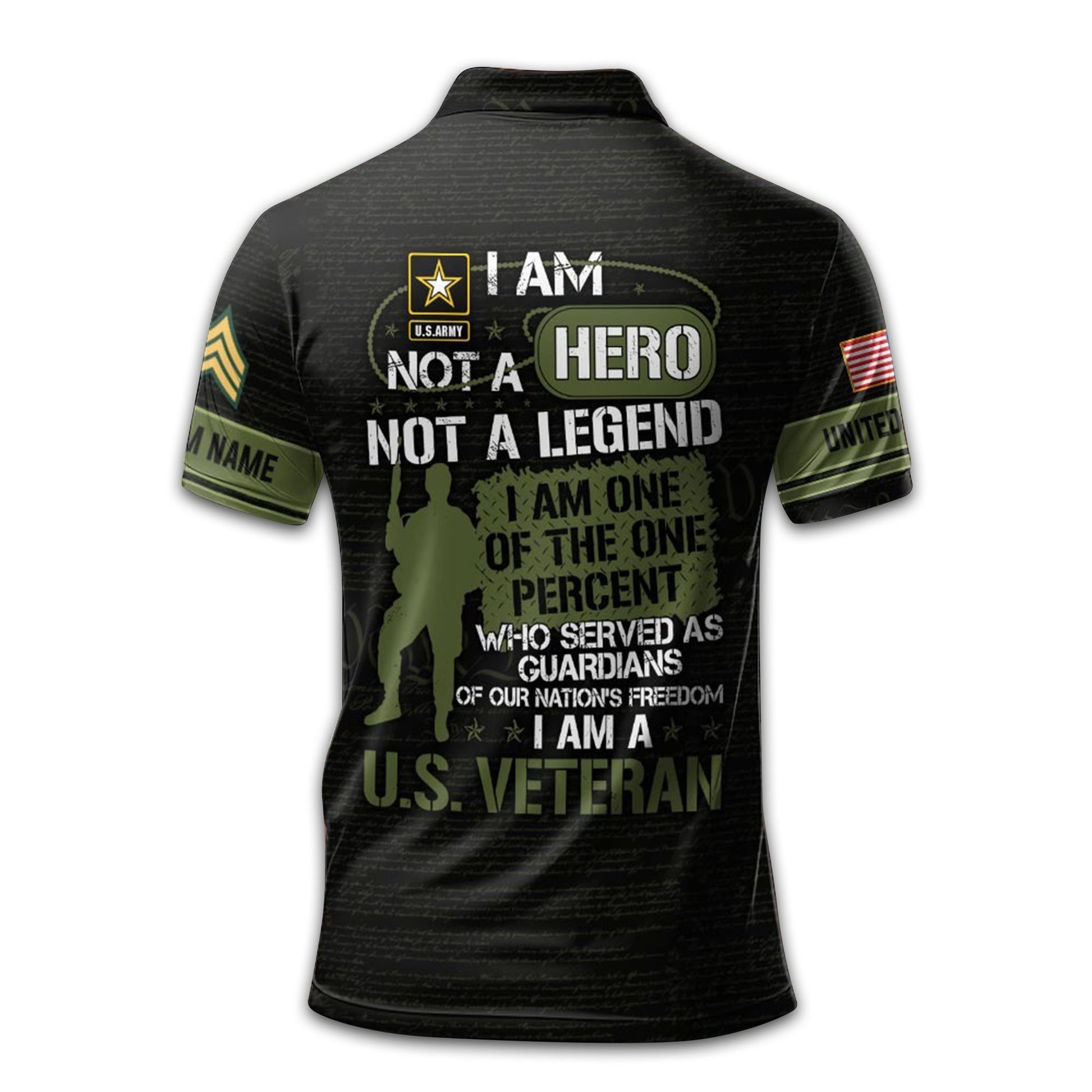 Premium Custom US Army Polo Shirt VPVC209601, Gifts For Army Veteran, Gifts For Dad, For Husband, Best Gifts On Father's Day, Armed Forces Day, Independence Day, Veterans Day.