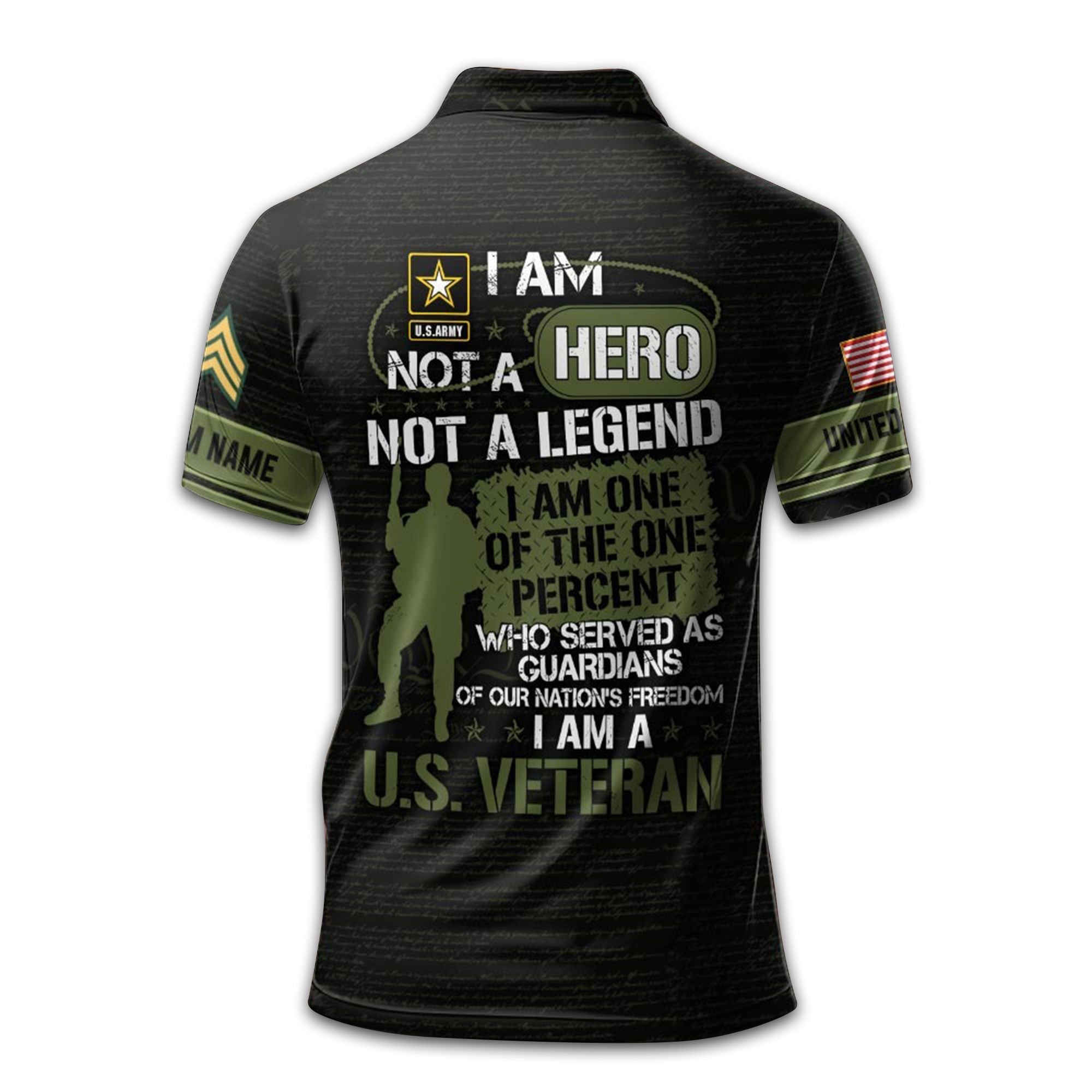 Premium Custom US Army Polo Shirt VPVC209601, Gifts For Army Veteran, Gifts For Dad, For Husband, Best Gifts On Father's Day, Armed Forces Day, Independence Day, Veterans Day.