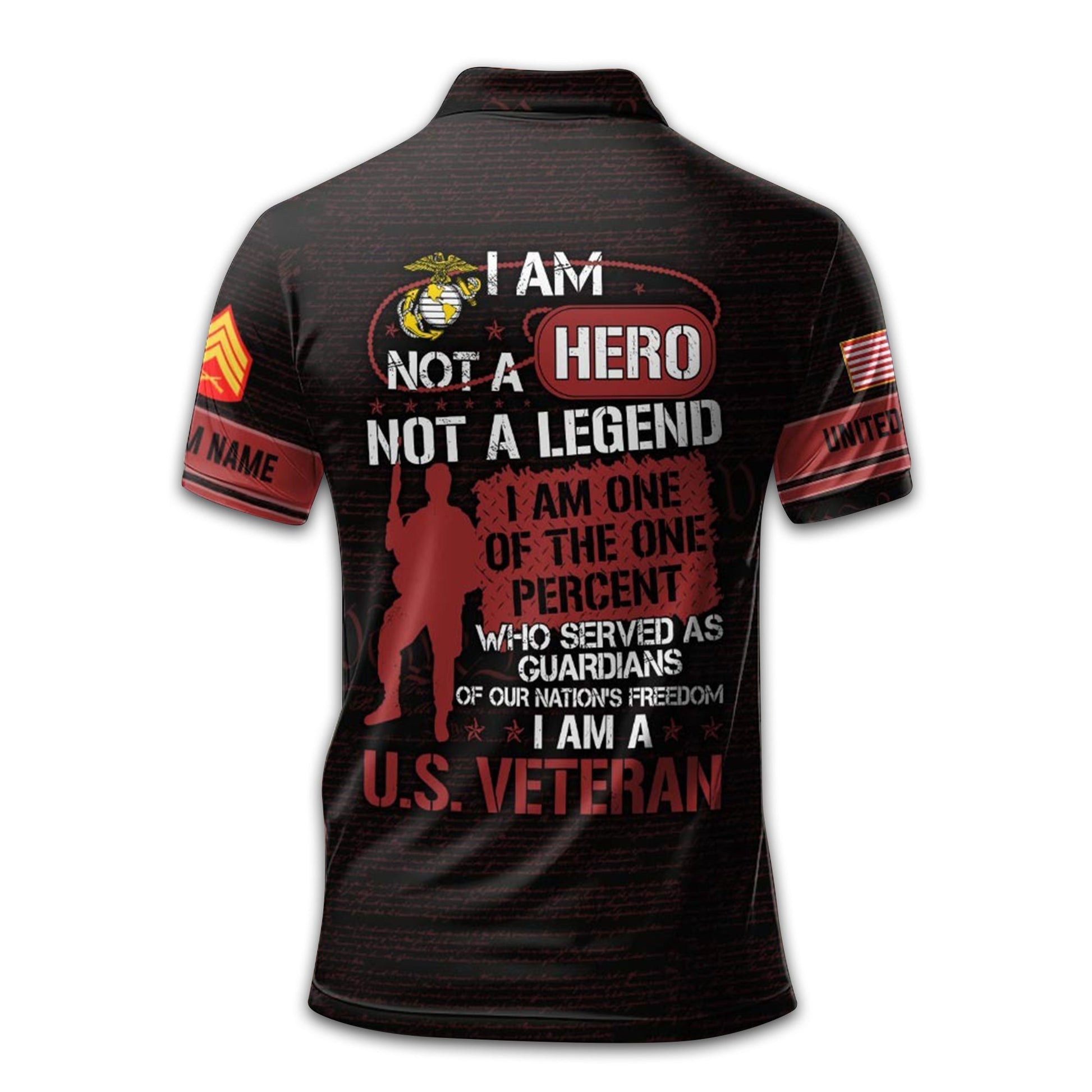 Premium Custom USMC Polo Shirt VPVC209603, Gifts For Marine Veteran, Gifts For Dad, For Husband, Best Gifts On Father's Day, Armed Forces Day, Independence Day, Veterans Day.