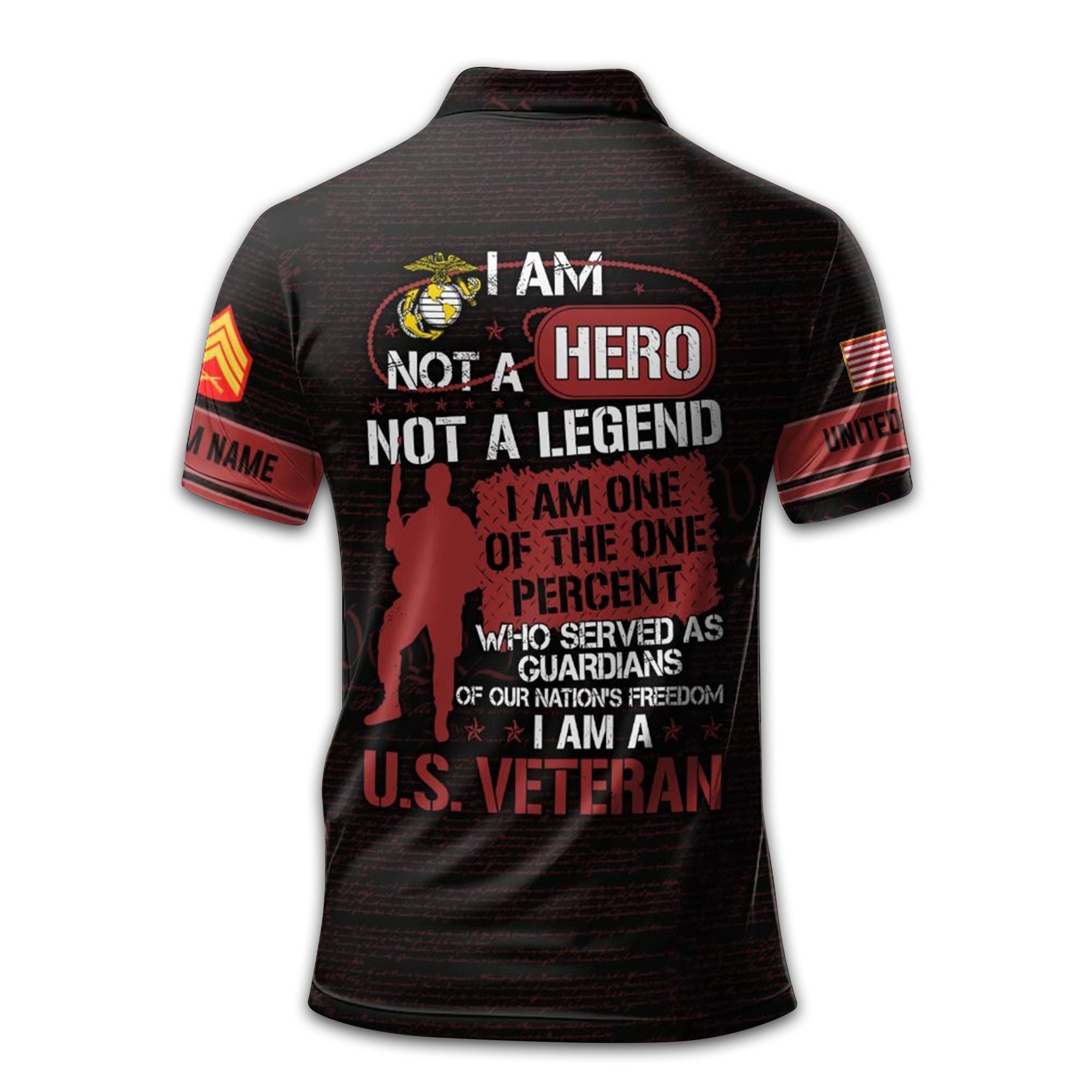 Premium Custom USMC Polo Shirt VPVC209603, Gifts For Marine Veteran, Gifts For Dad, For Husband, Best Gifts On Father's Day, Armed Forces Day, Independence Day, Veterans Day.