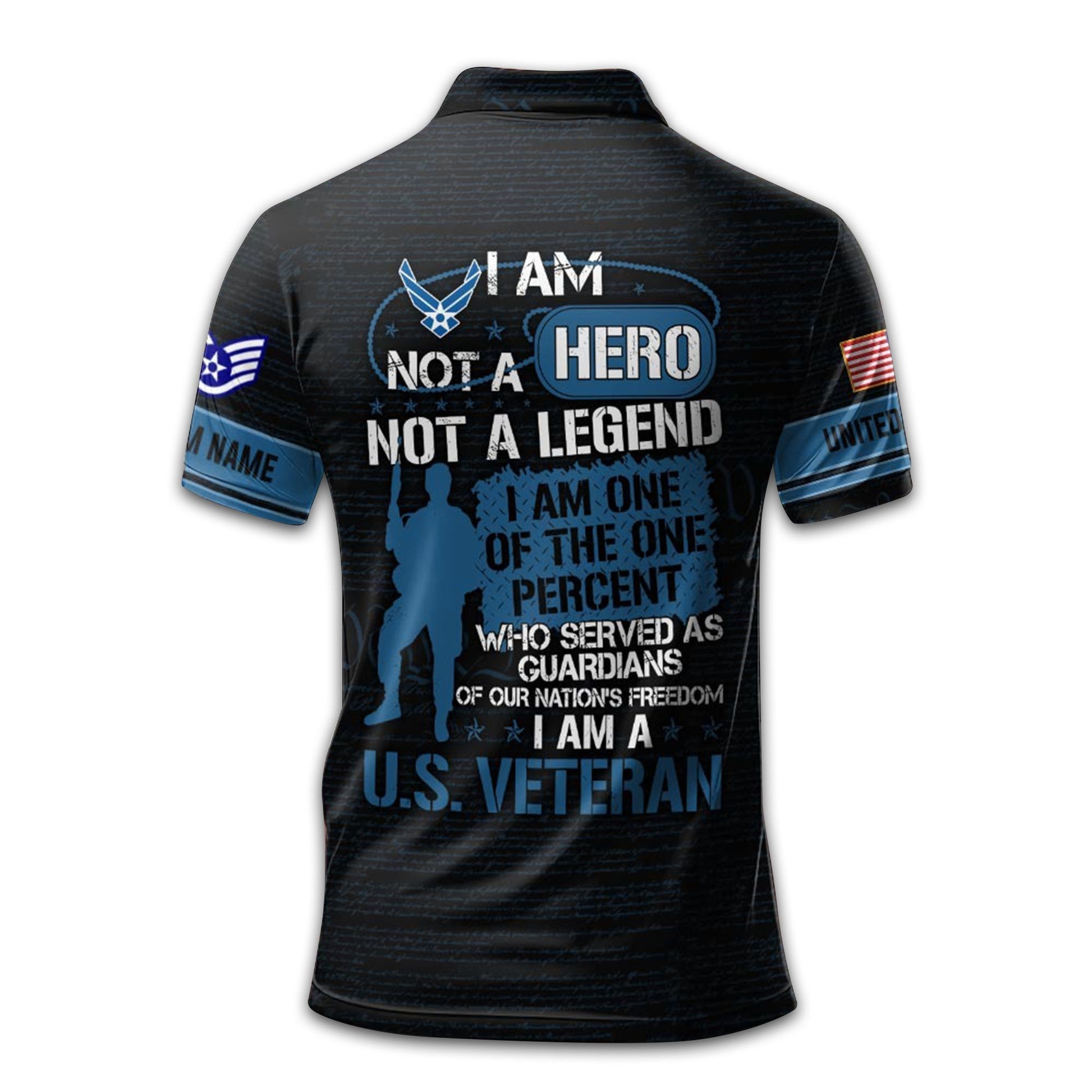 Premium Custom USAF Polo Shirt VPVC209604, Gifts For Air Force Veteran, Gifts For Dad, For Husband, Best Gifts On Father's Day, Armed Forces Day, Independence Day, Veterans Day.