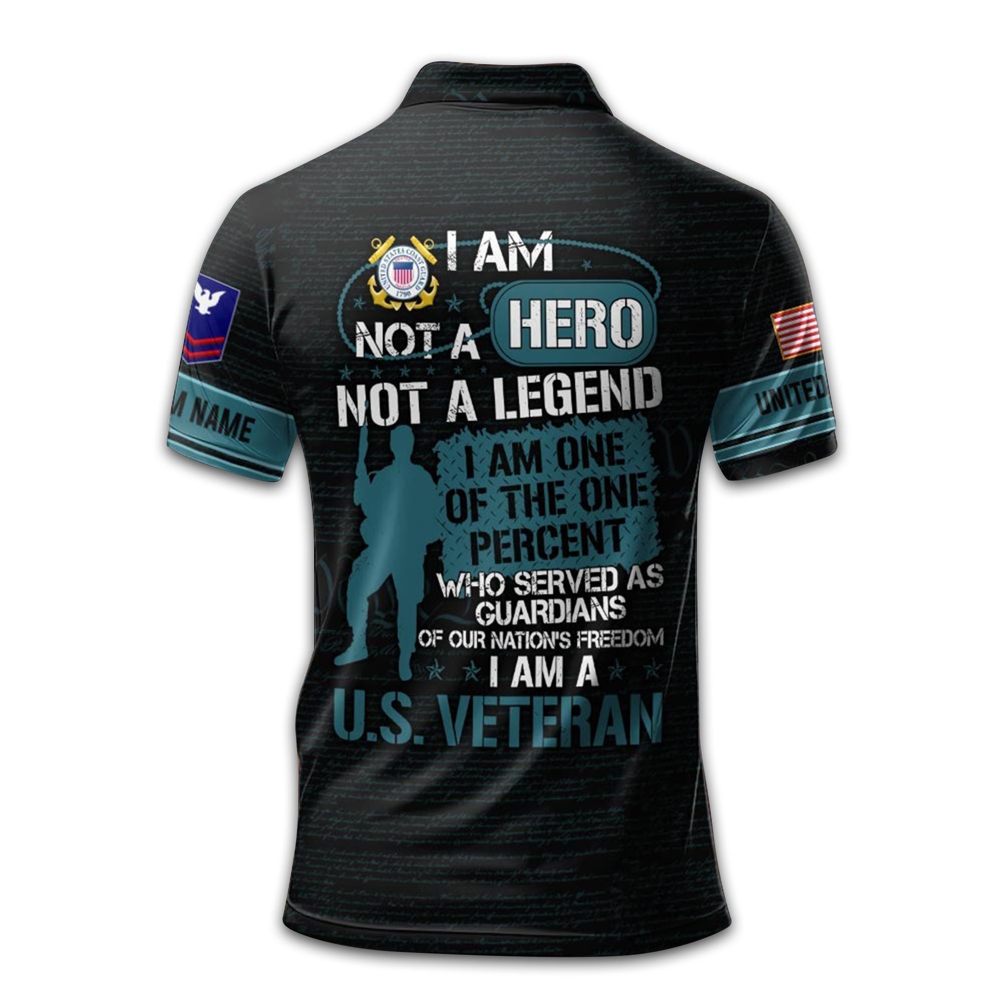 Premium Custom USCG Polo Shirt VPVC209605, Gifts For Coast Guard Veteran, Gifts For Dad, For Husband, Best Gifts On Father's Day, Armed Forces Day, Independence Day, Veterans Day.