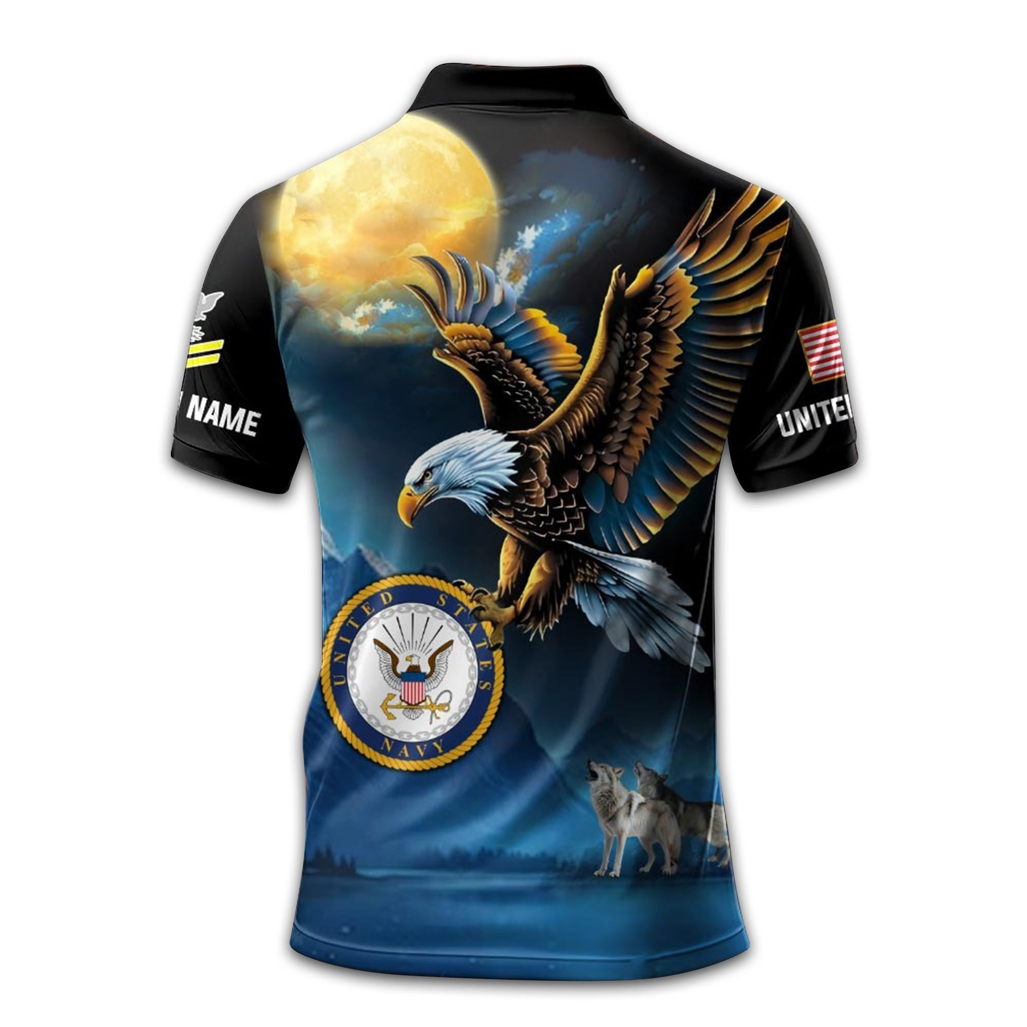 Unique Custom Name, Rank, US Navy Polo Shirt VPVC209702, Gifts For Navy Veteran, Gifts For Dad, For Husband, Best Gifts On Father's Day, Independence Day, Veterans Day.